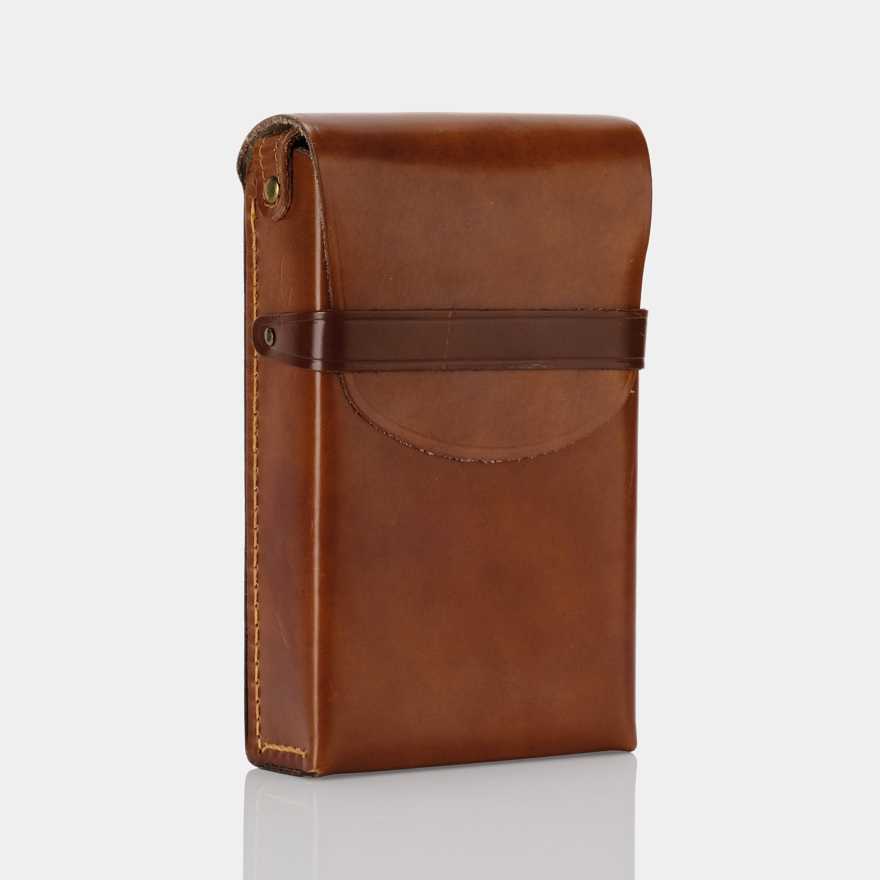 Brown Leather Folding Instant Camera Case