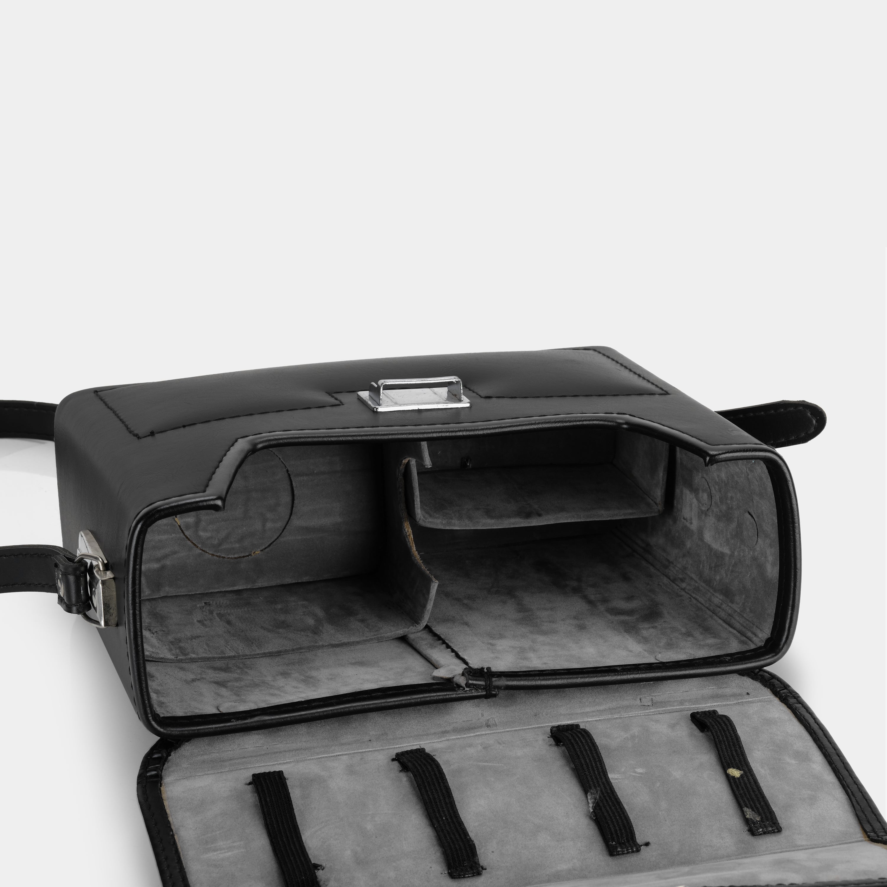 Black Leather Instant Camera Case