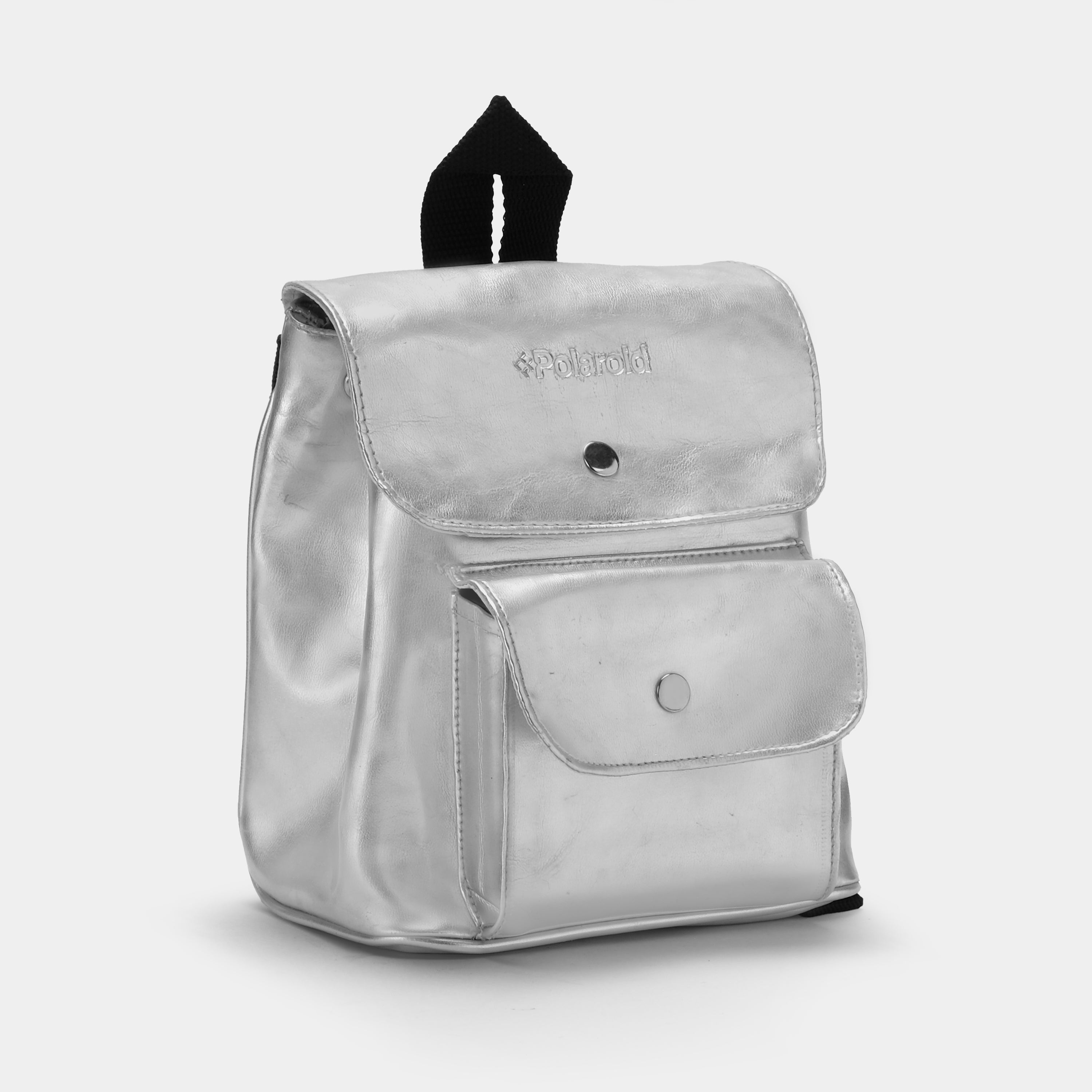 Polaroid Silver Drawstring Bag