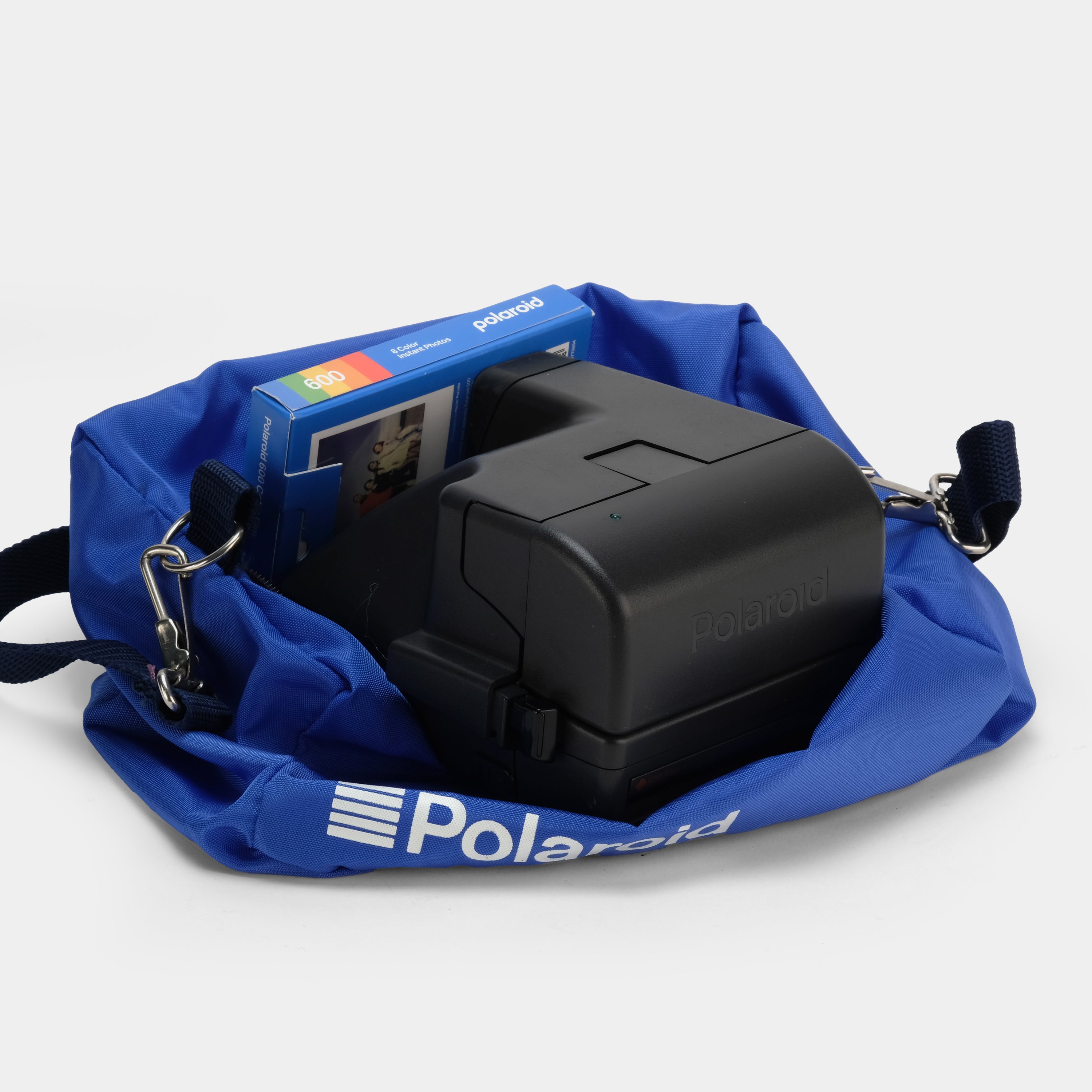 Blue Polaroid Camera Bag