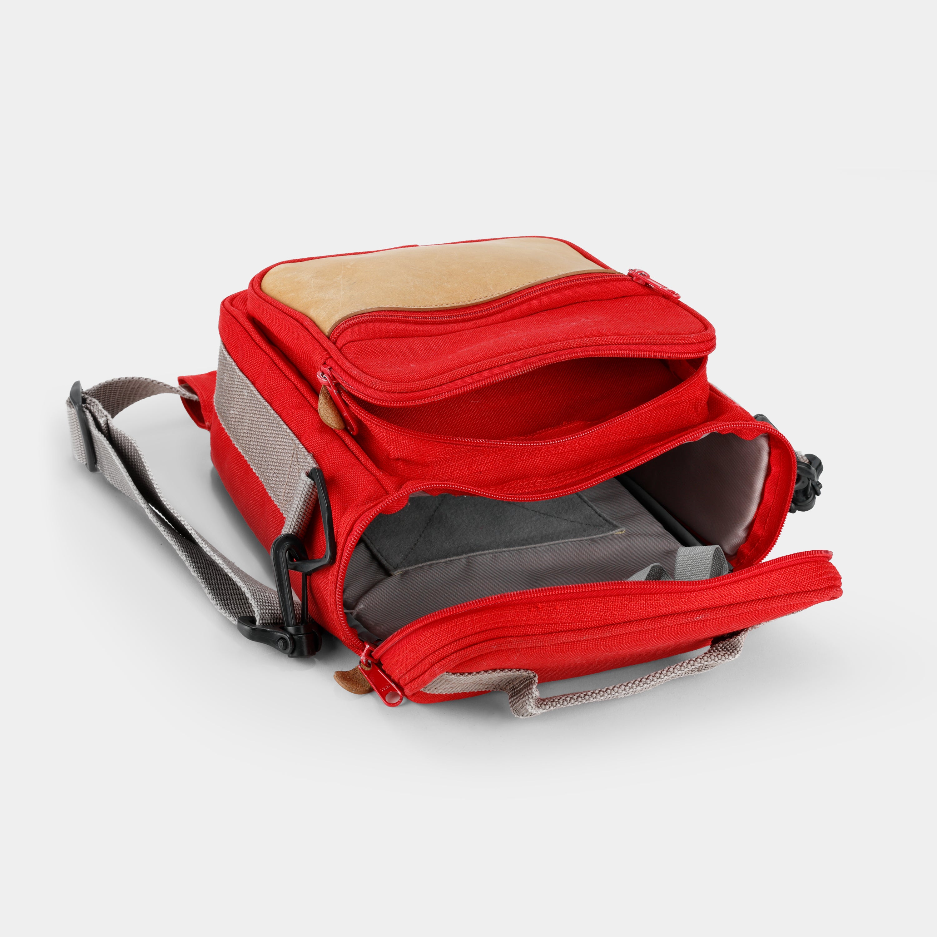 Vintage Red Camera Bag