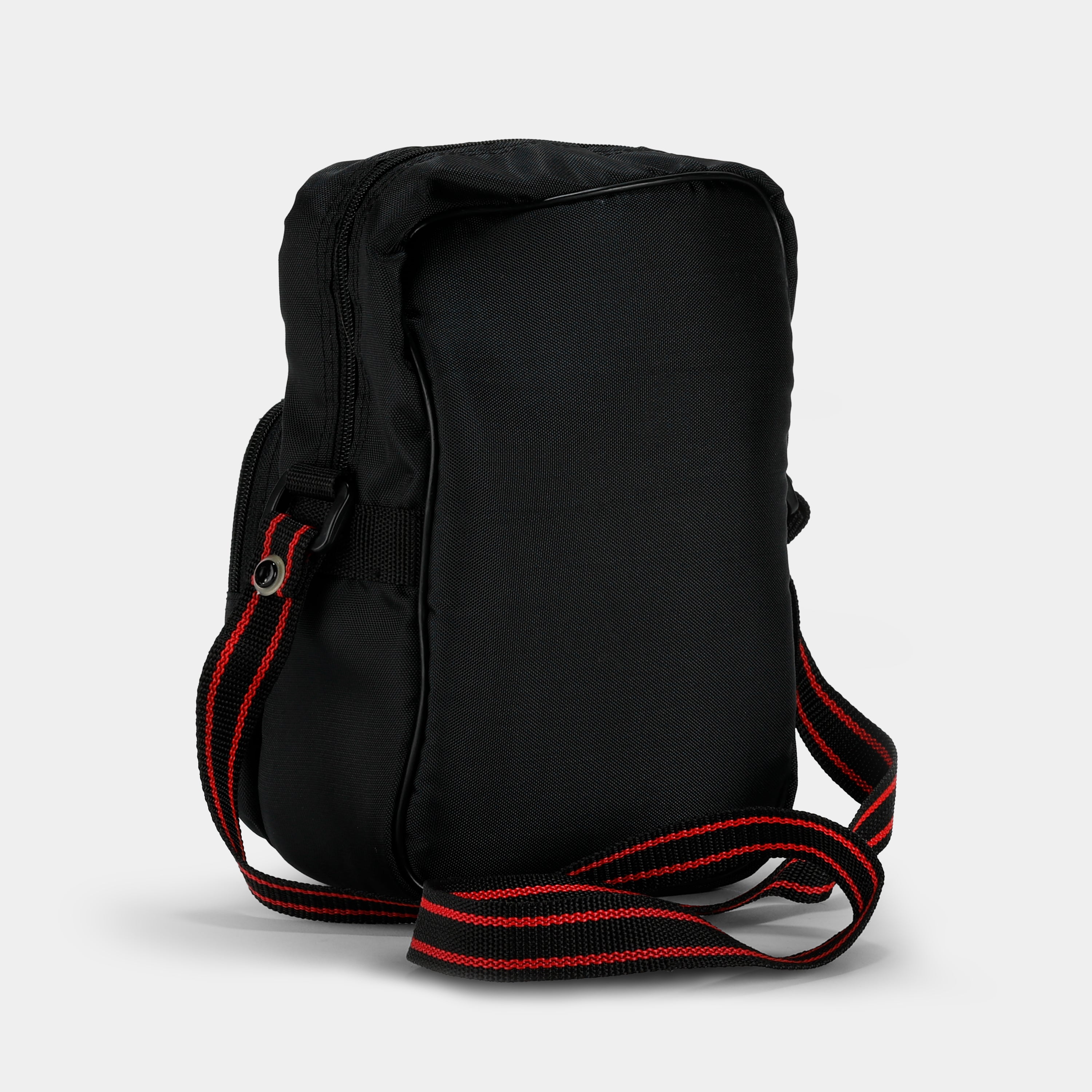 Black With Red Stripe Strap Camera Bag