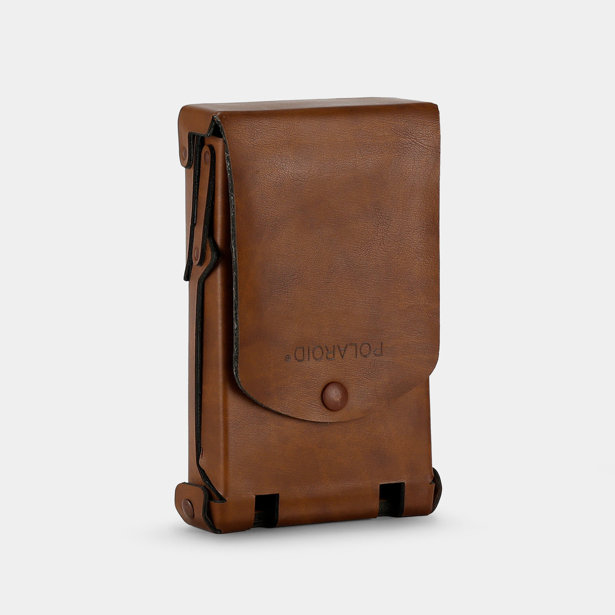 Polaroid "Ever-Ready" Style Dark Brown Leather SX-70 Folding Camera Case