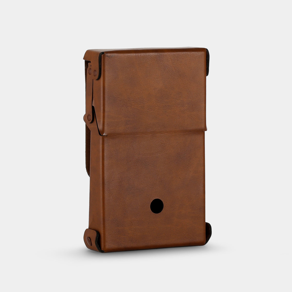 Polaroid "Ever-Ready" Style Dark Brown Leather SX-70 Folding Camera Case