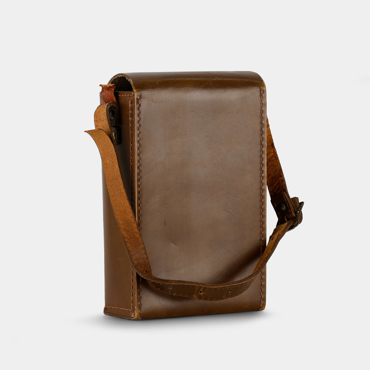 Dark Brown Leather SX-70 Folding Camera Case