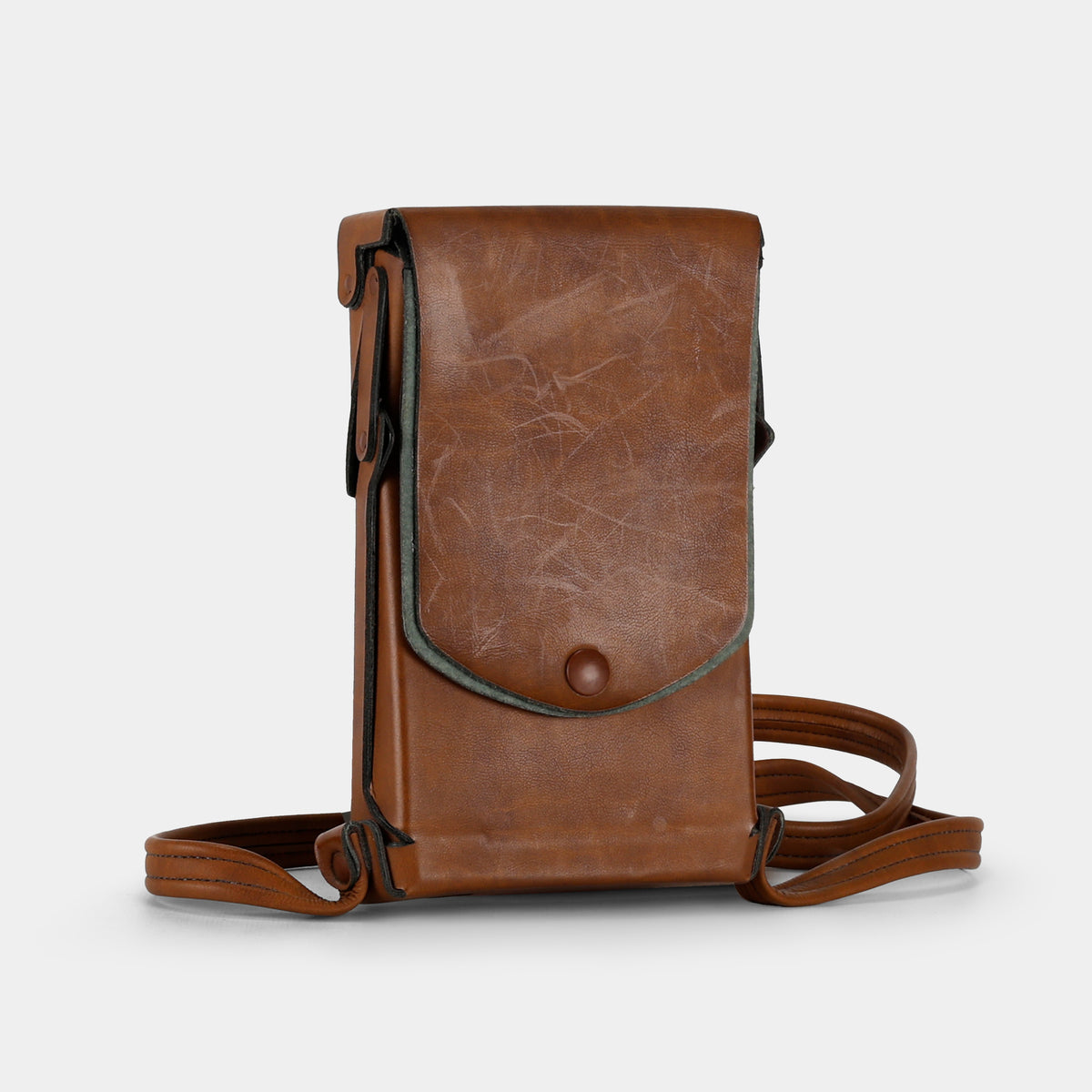 Brown "Ever-Ready" Style Leather SX-70 Folding Camera Case