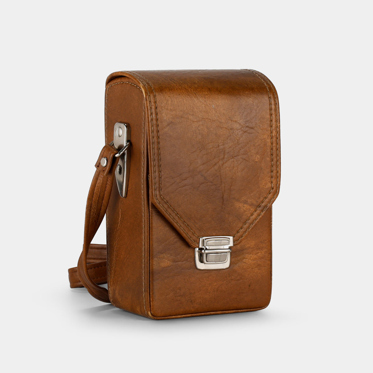 Fidelity Brown Leather SX-70 Folding Camera Case