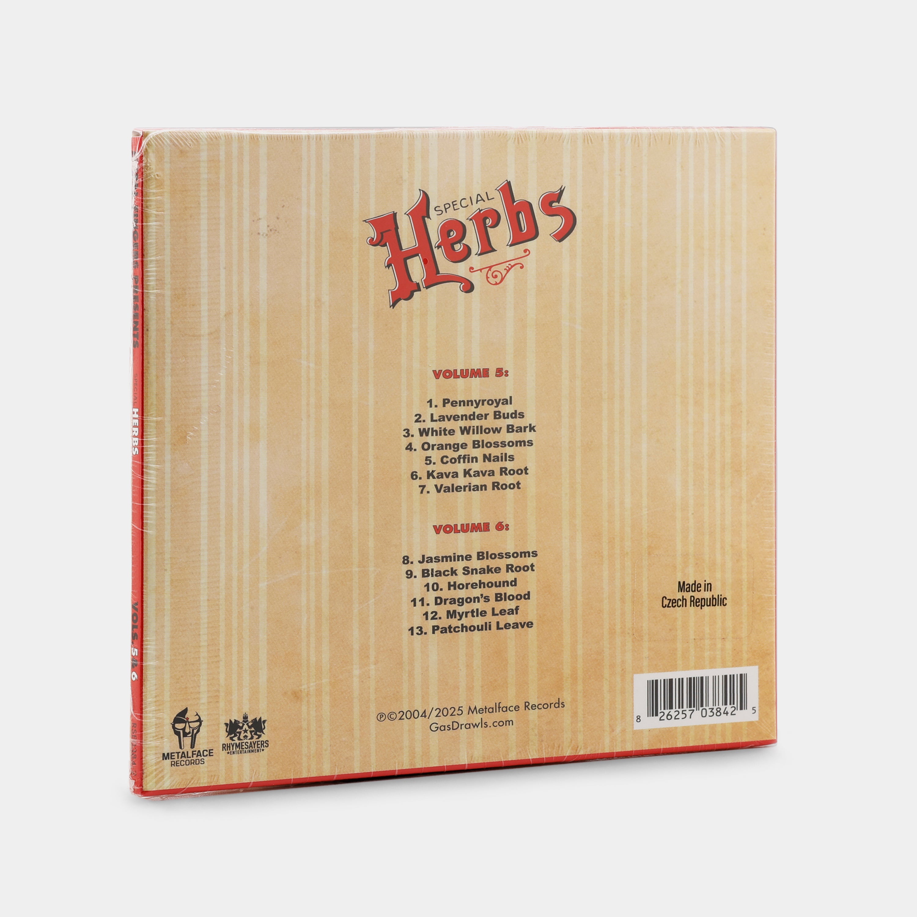 MF DOOM - Metal Fingers Presents: Special Herbs Vol. 5 & 6 CD