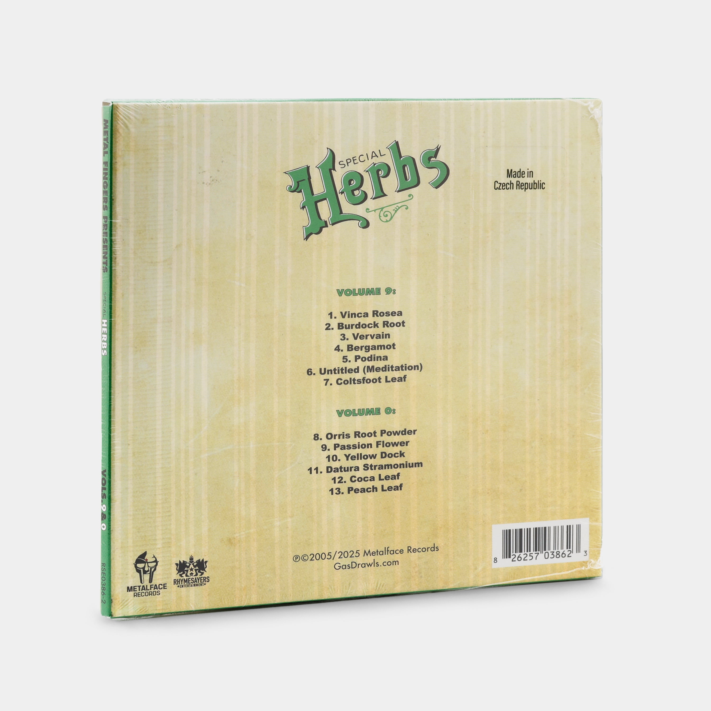 MF DOOM - Metal Fingers Presents: Special Herbs Vol. 9 & 0 CD