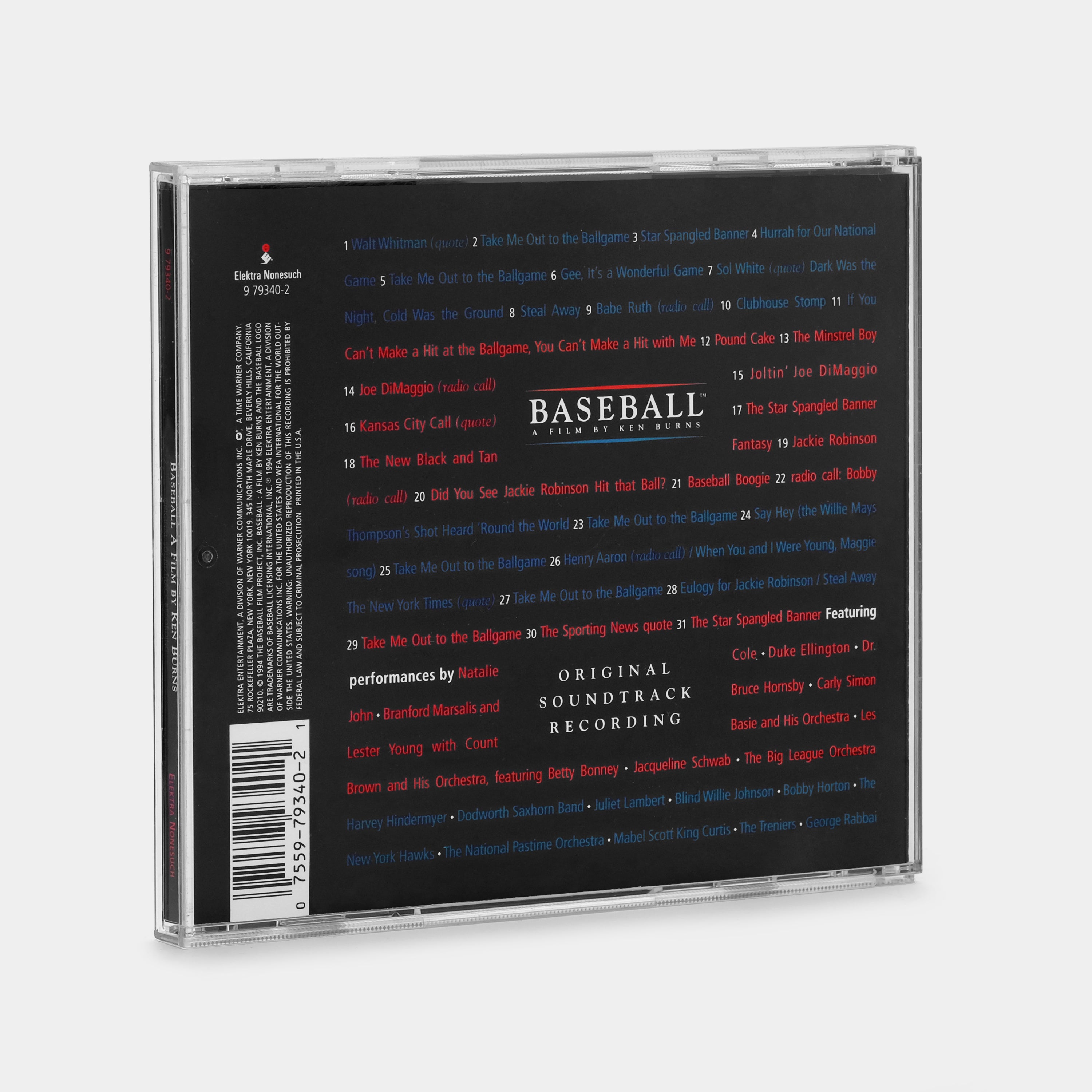 Baseball A Film By Ken Burns (Original Soundtrack Recording) CD