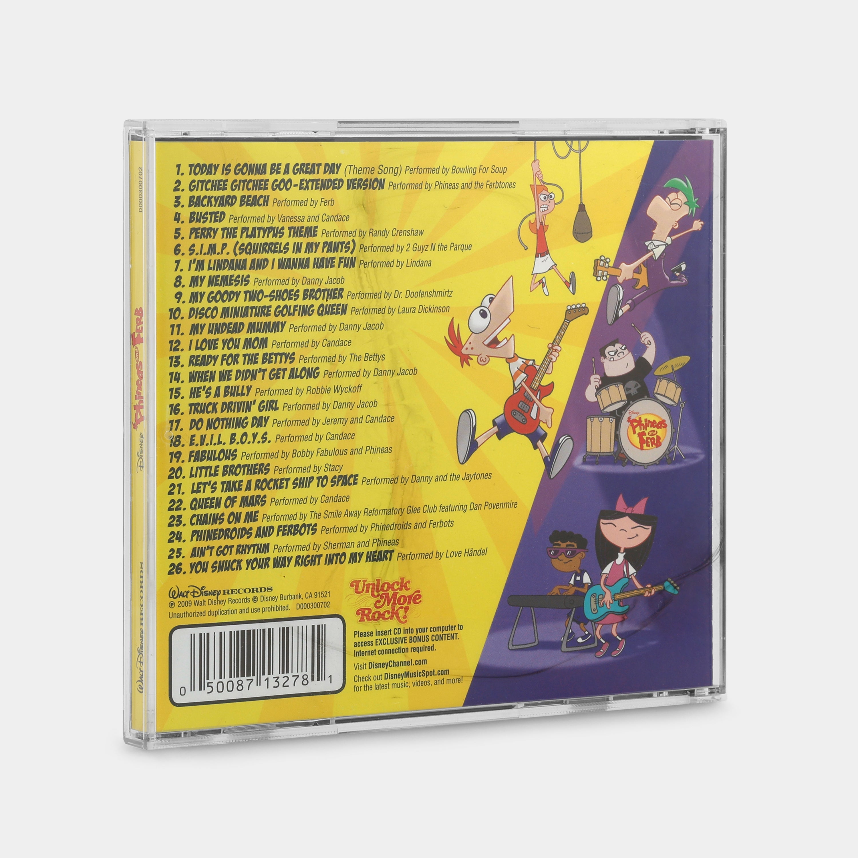 Phineas And Ferb: Songs From The Hit Disney TV Series CD