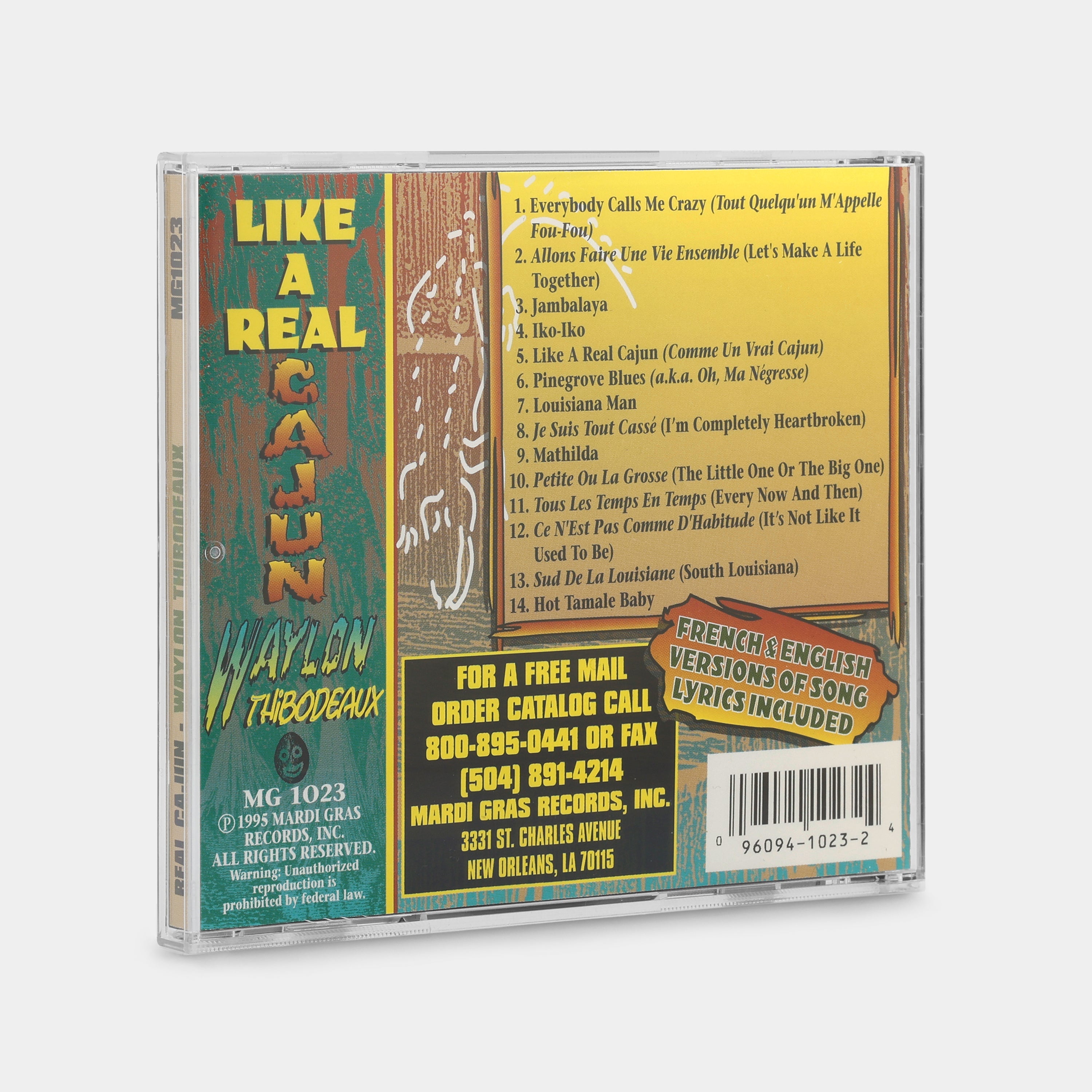 Waylon Thibodeaux - Like A Real Cajun CD