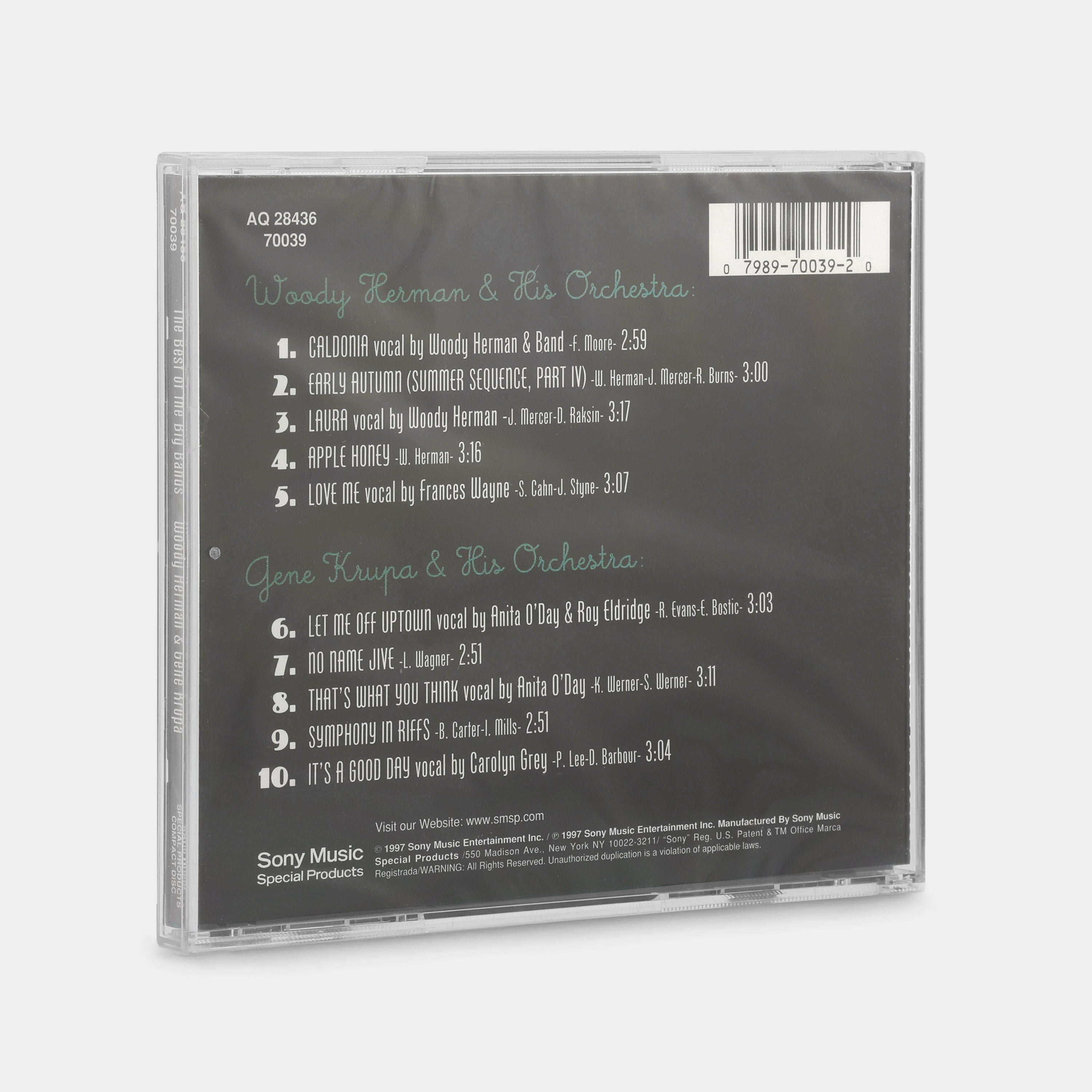 The Best Of The Big Bands: Gene Krupa & Woody Herman (Sealed) CD