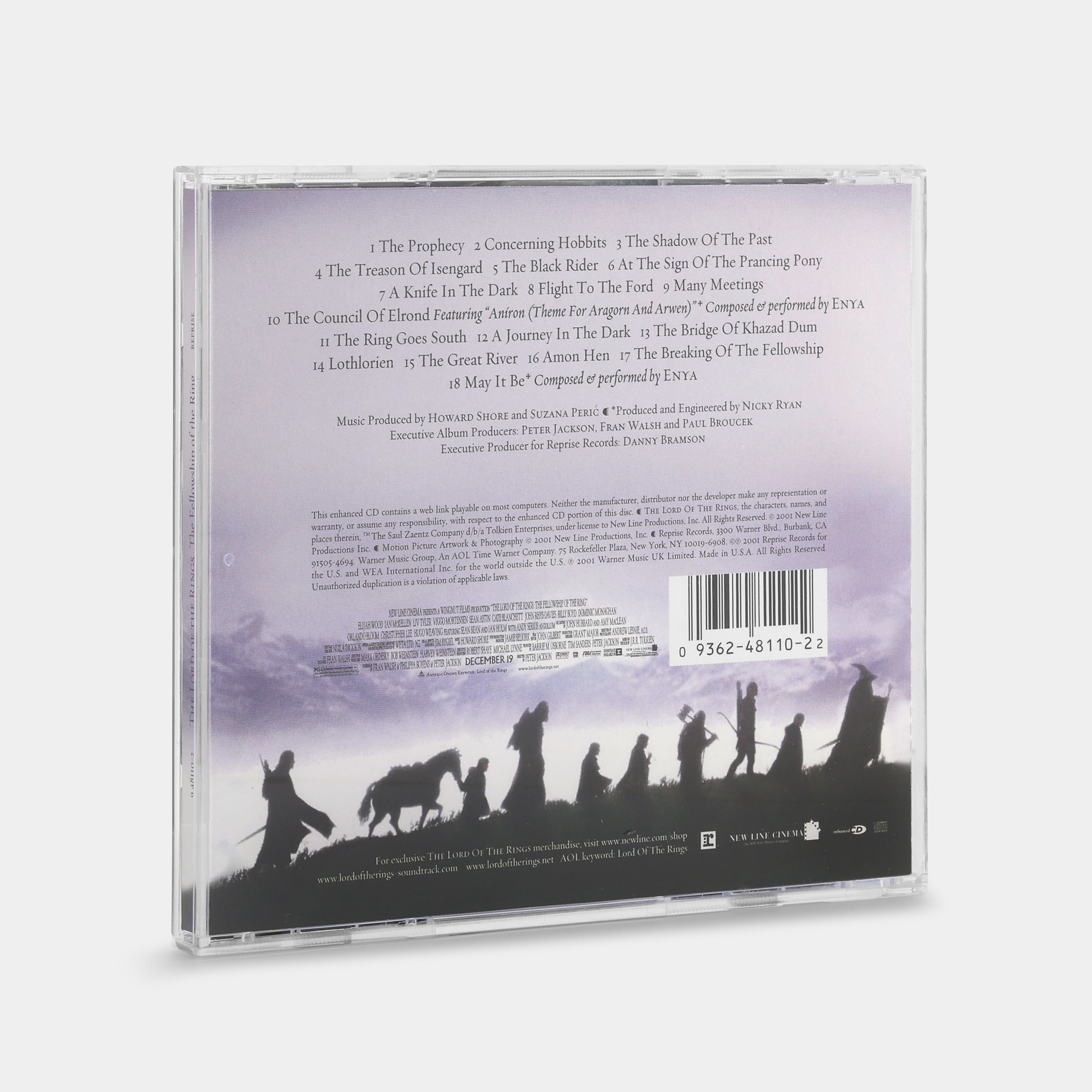 The Lord Of The Rings: The Fellowship Of The Ring (Original Motion Picture Soundtrack) CD