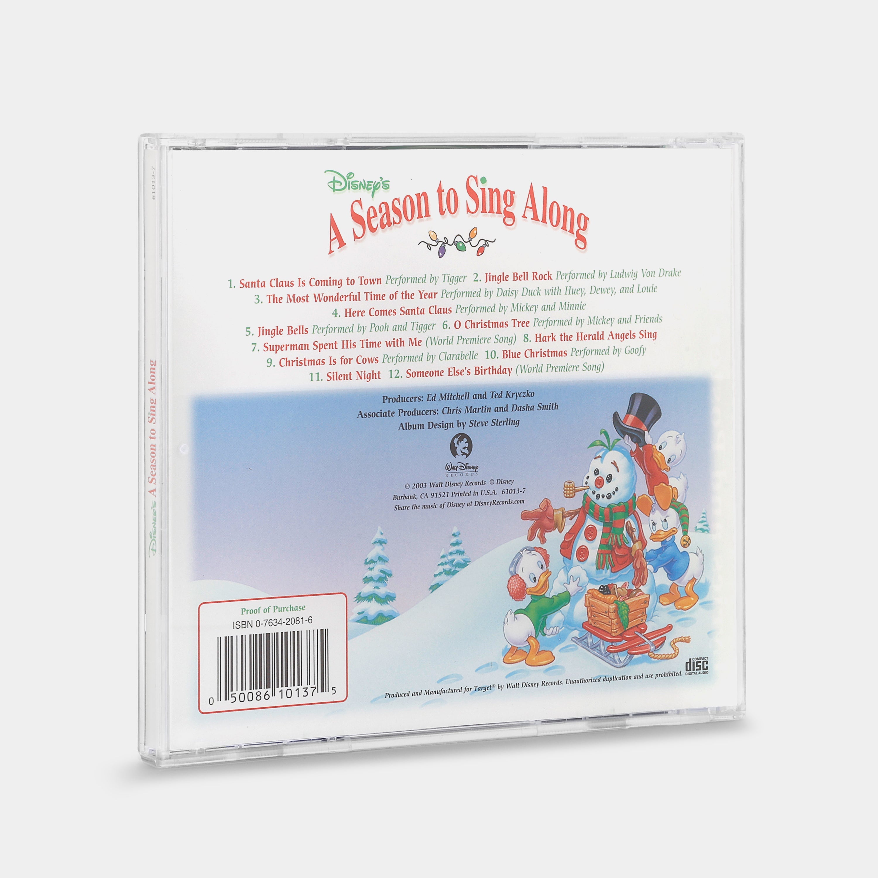 Disney's A Season To Sing Along CD