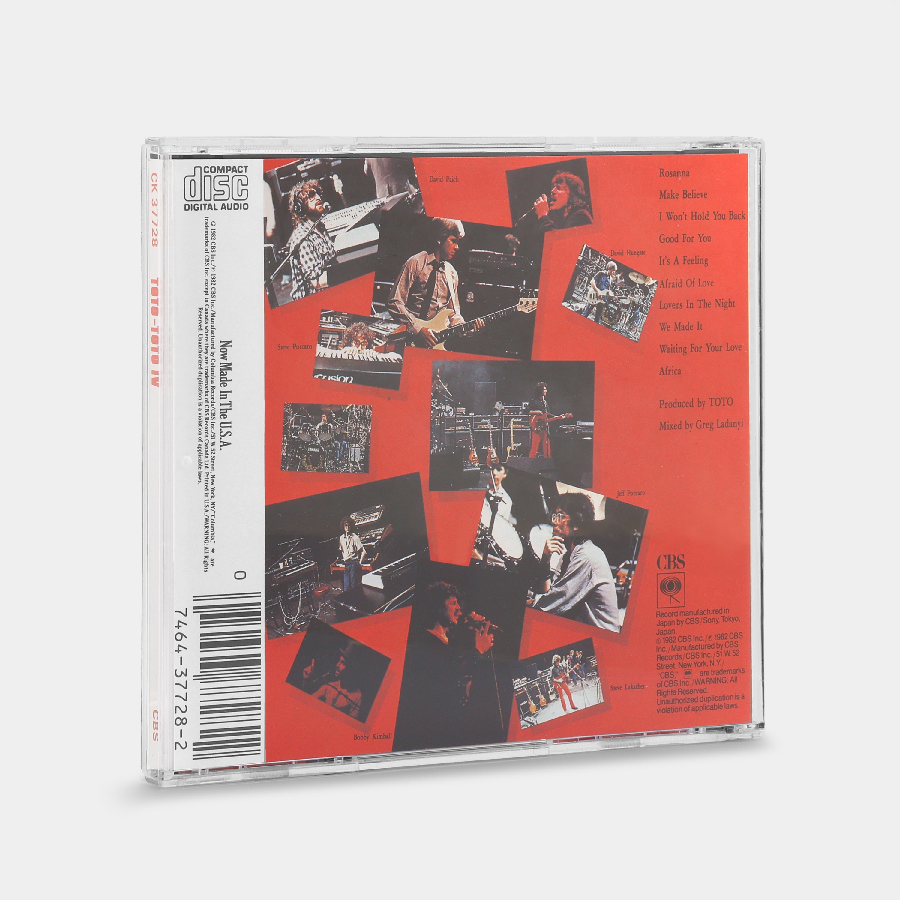 Toto - Toto IV CD