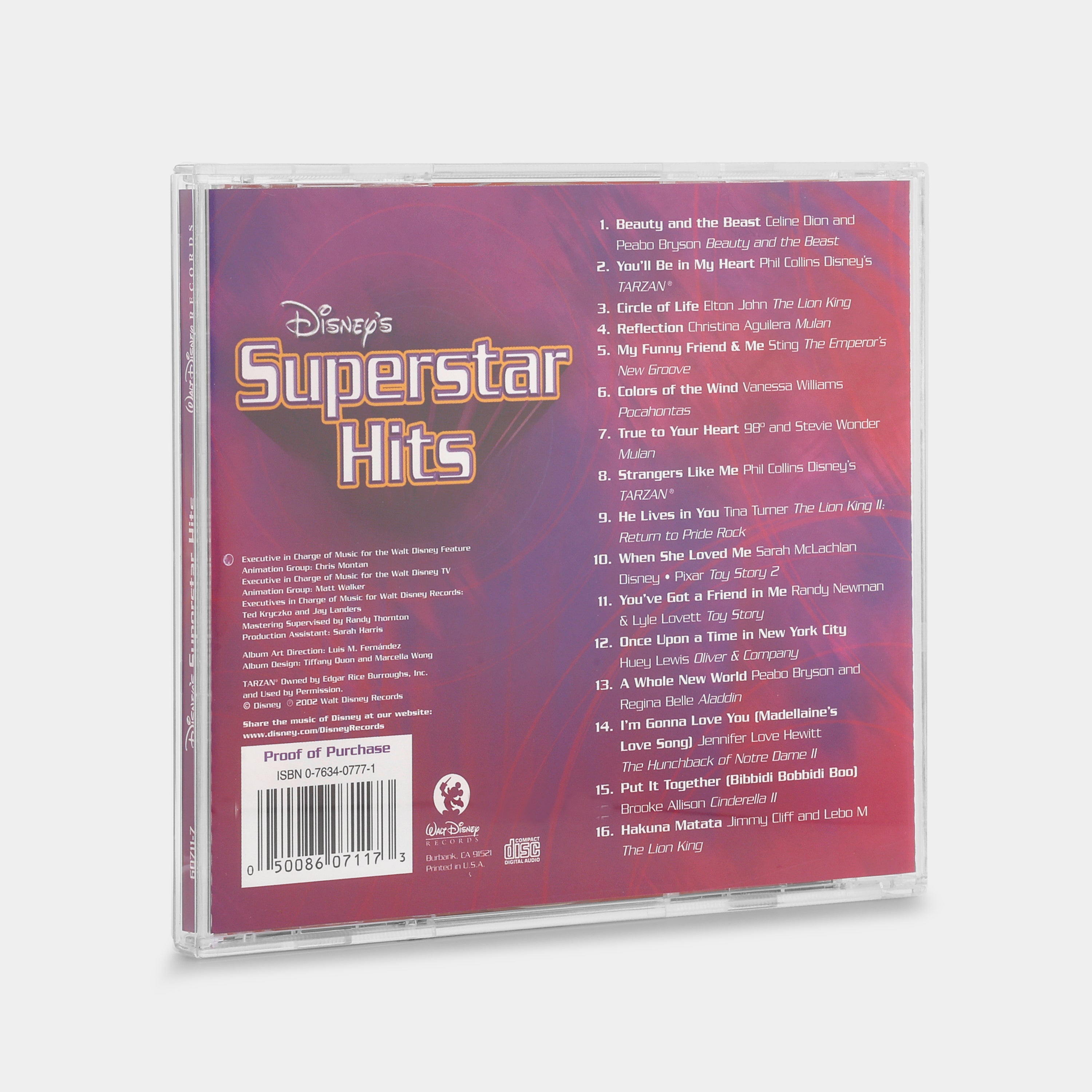 Disney's Superstar Hits CD