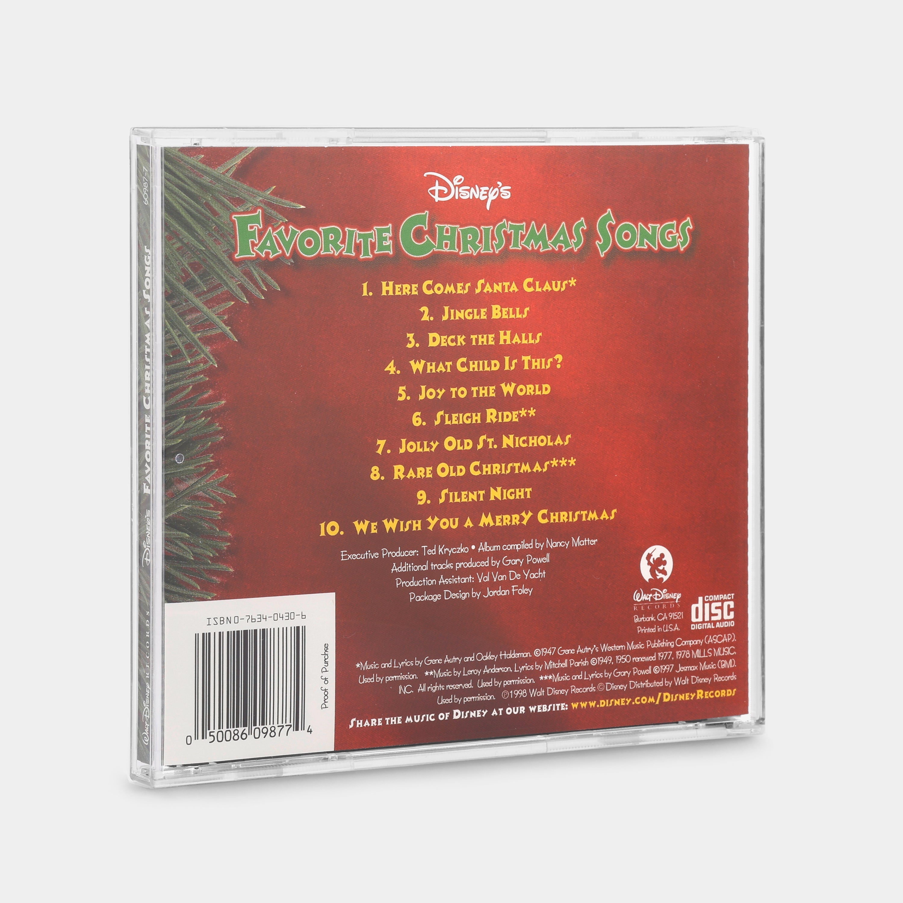Disney's Favorite Christmas Songs CD