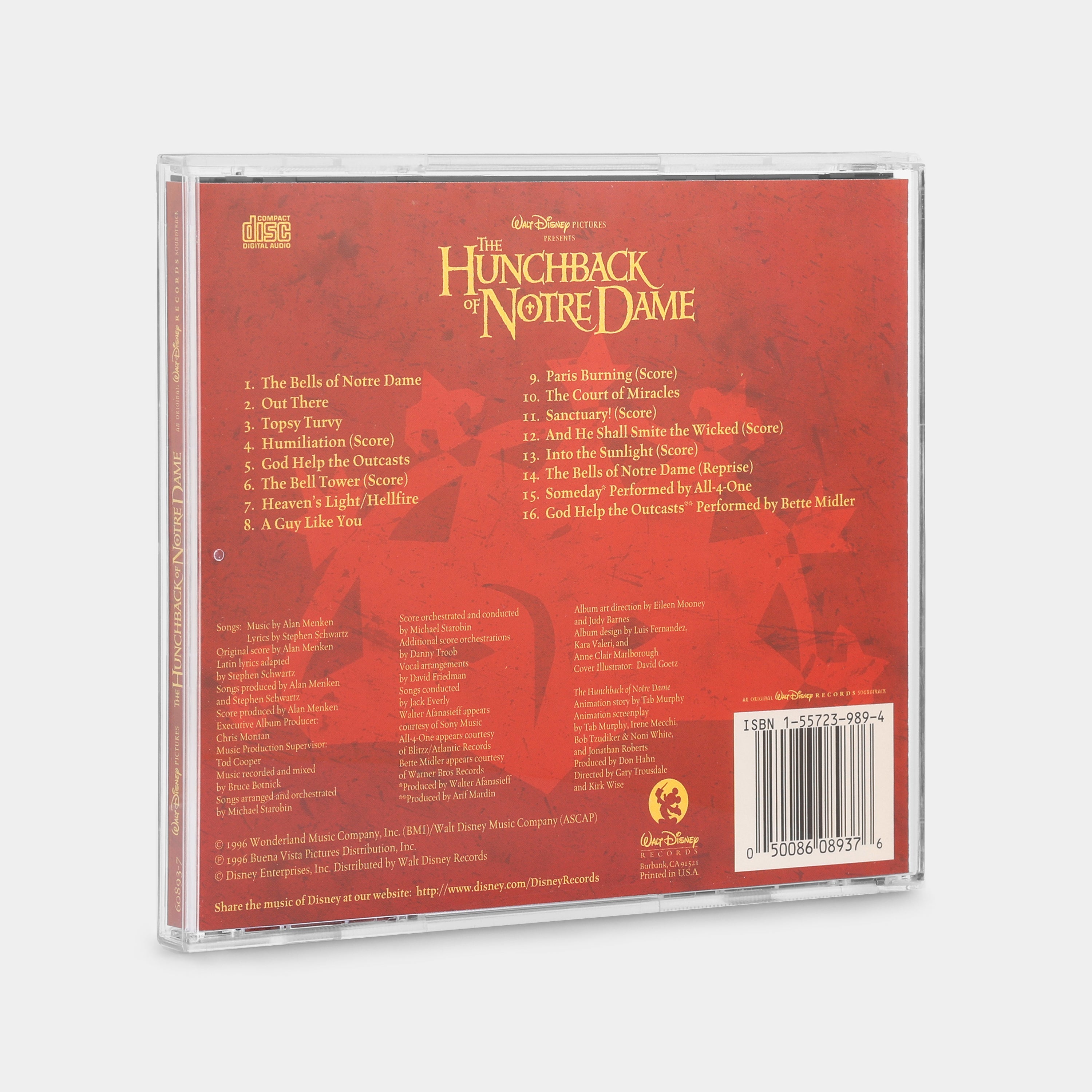 ダウト CD The Hunchback Of Notre Dame (An Original Walt Disney Records