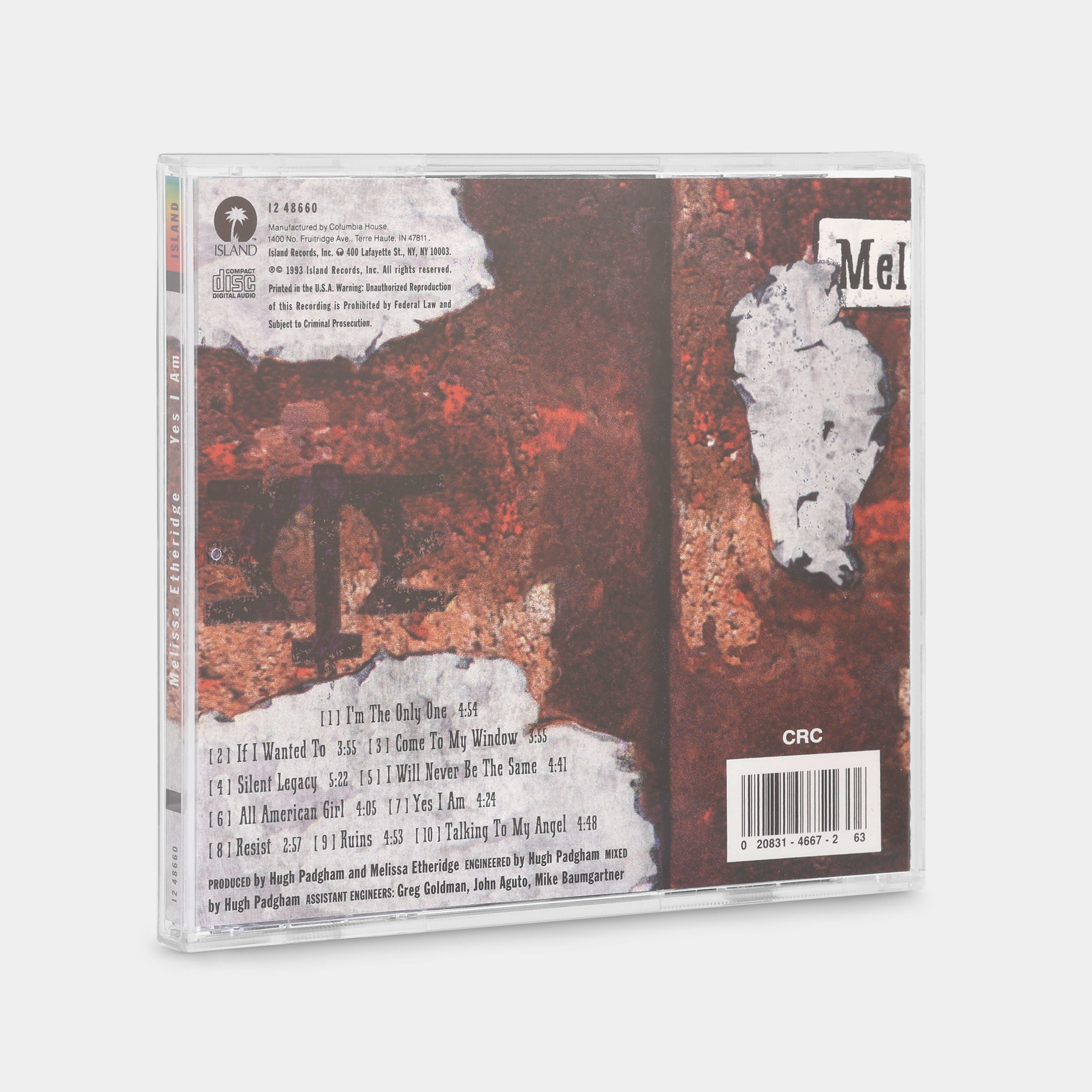 Melissa Etheridge - Yes I Am CD