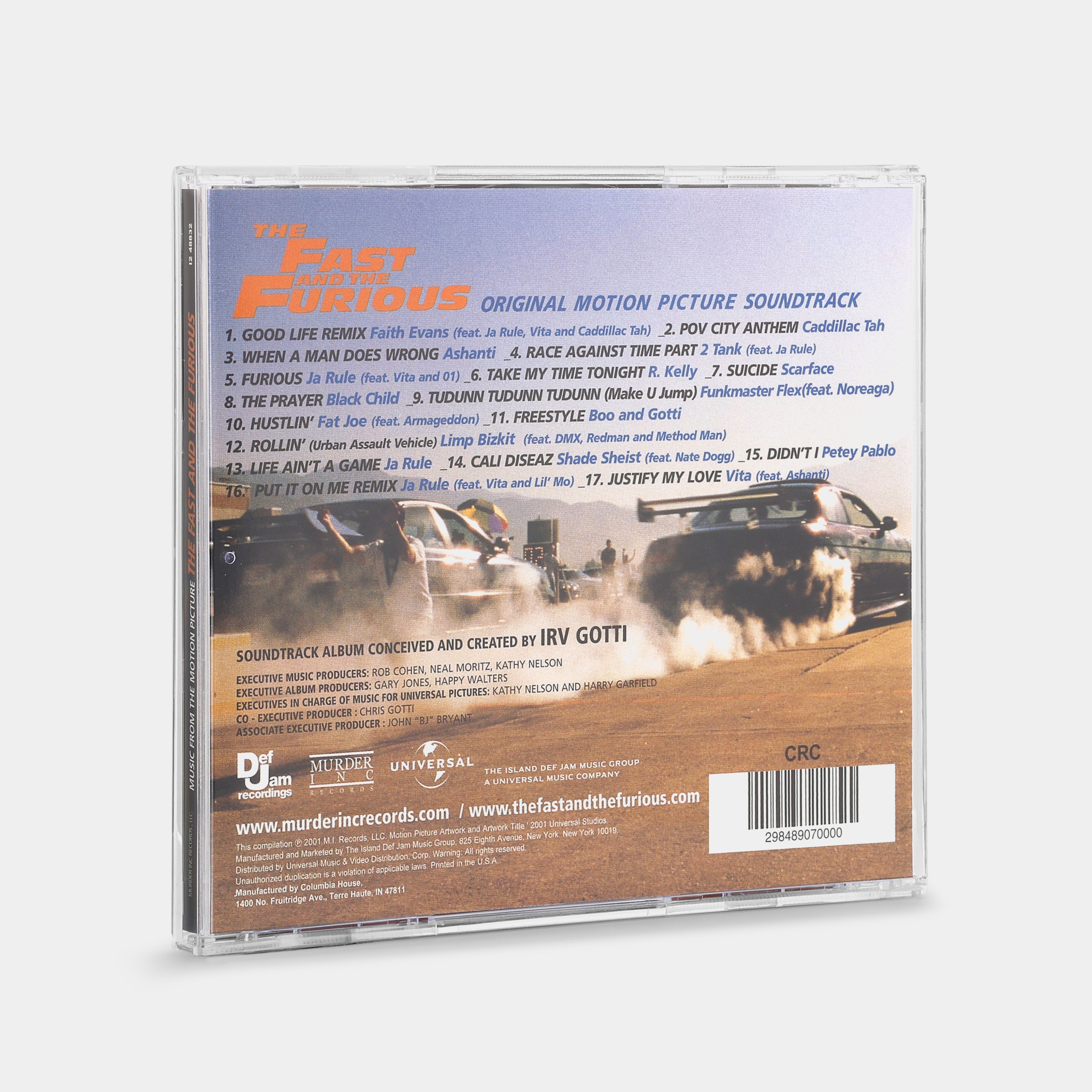 The Fast And The Furious (Original Motion Picture Soundtrack) CD