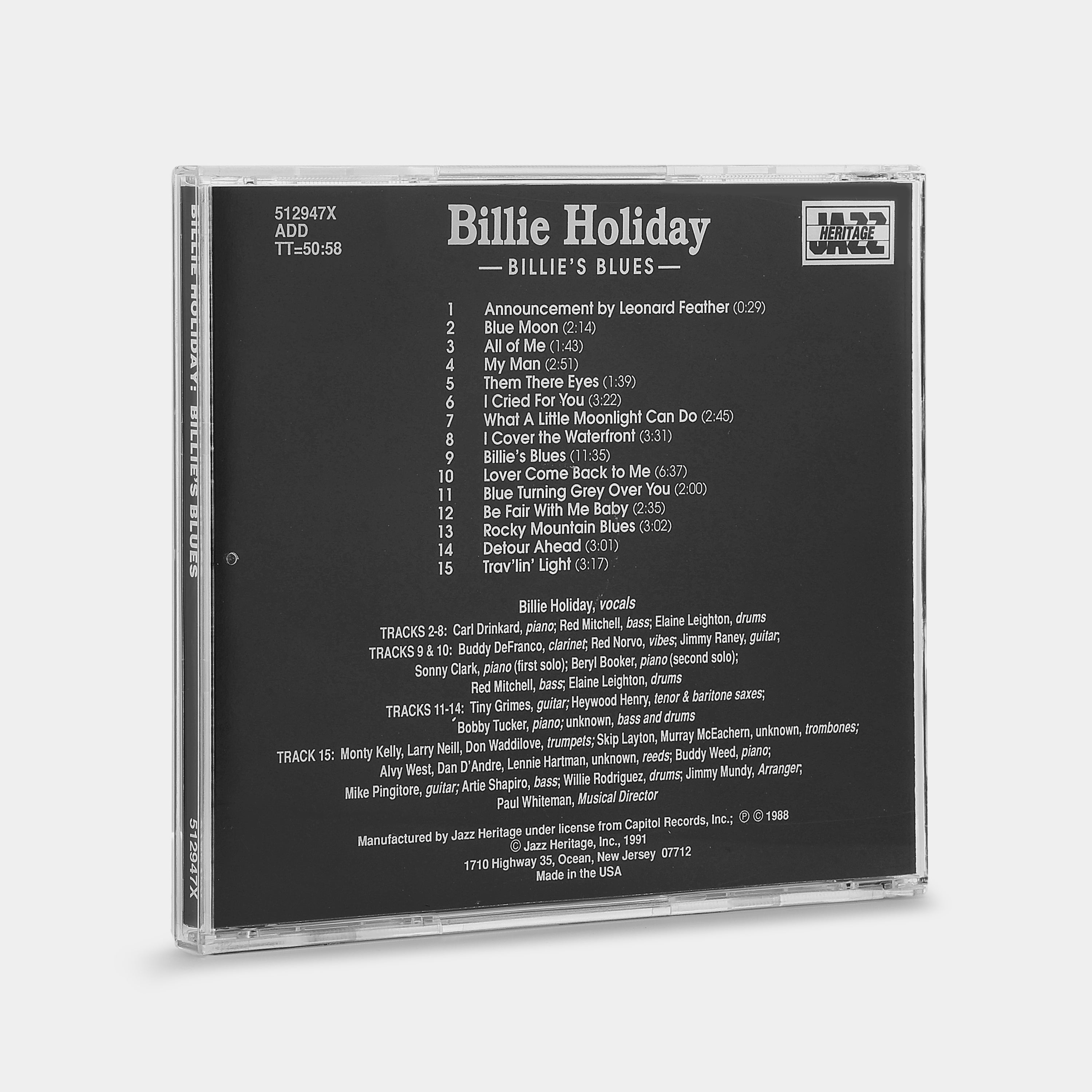 Billie Holiday - Billie's Blues CD