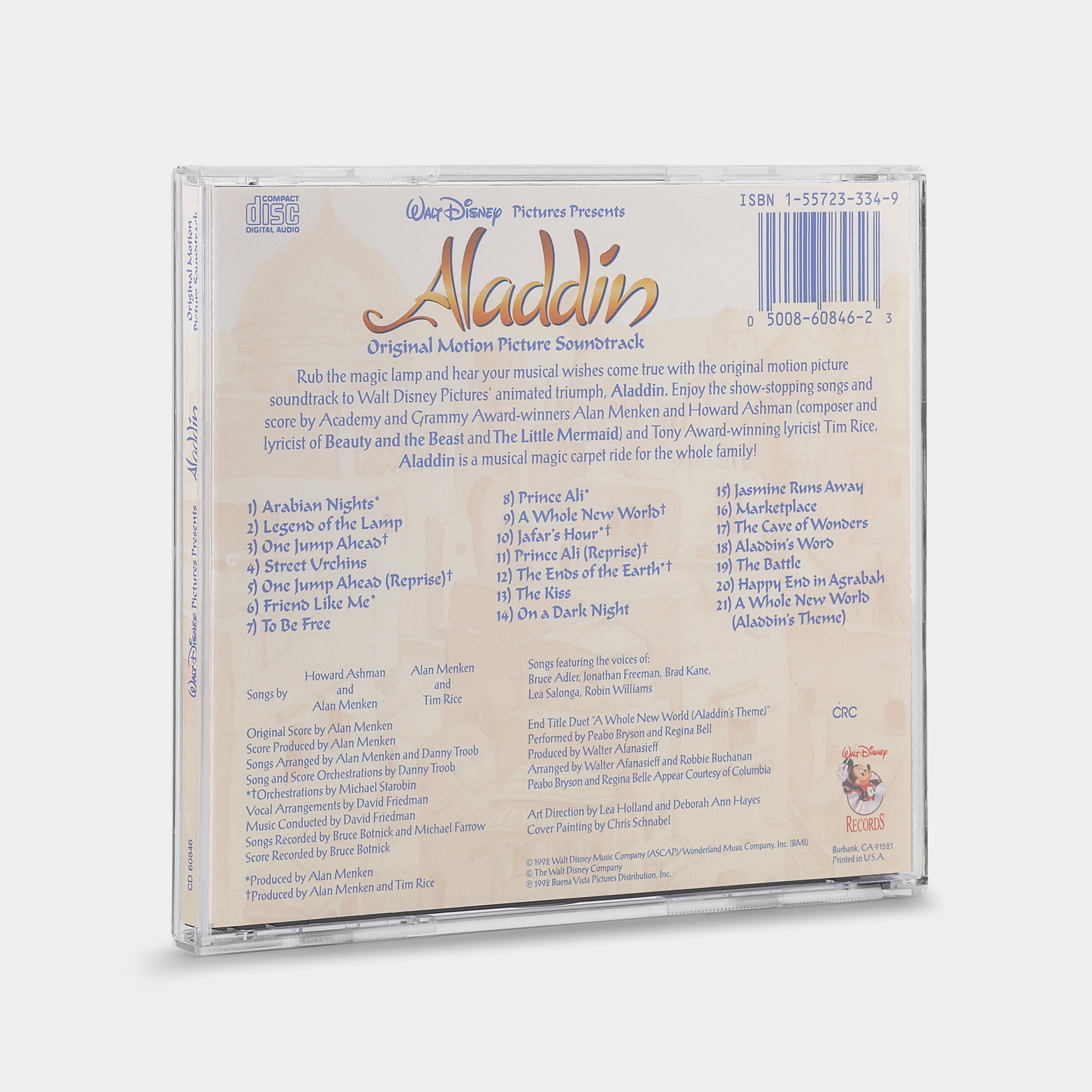 Aladdin (Original Motion Picture Soundtrack) CD