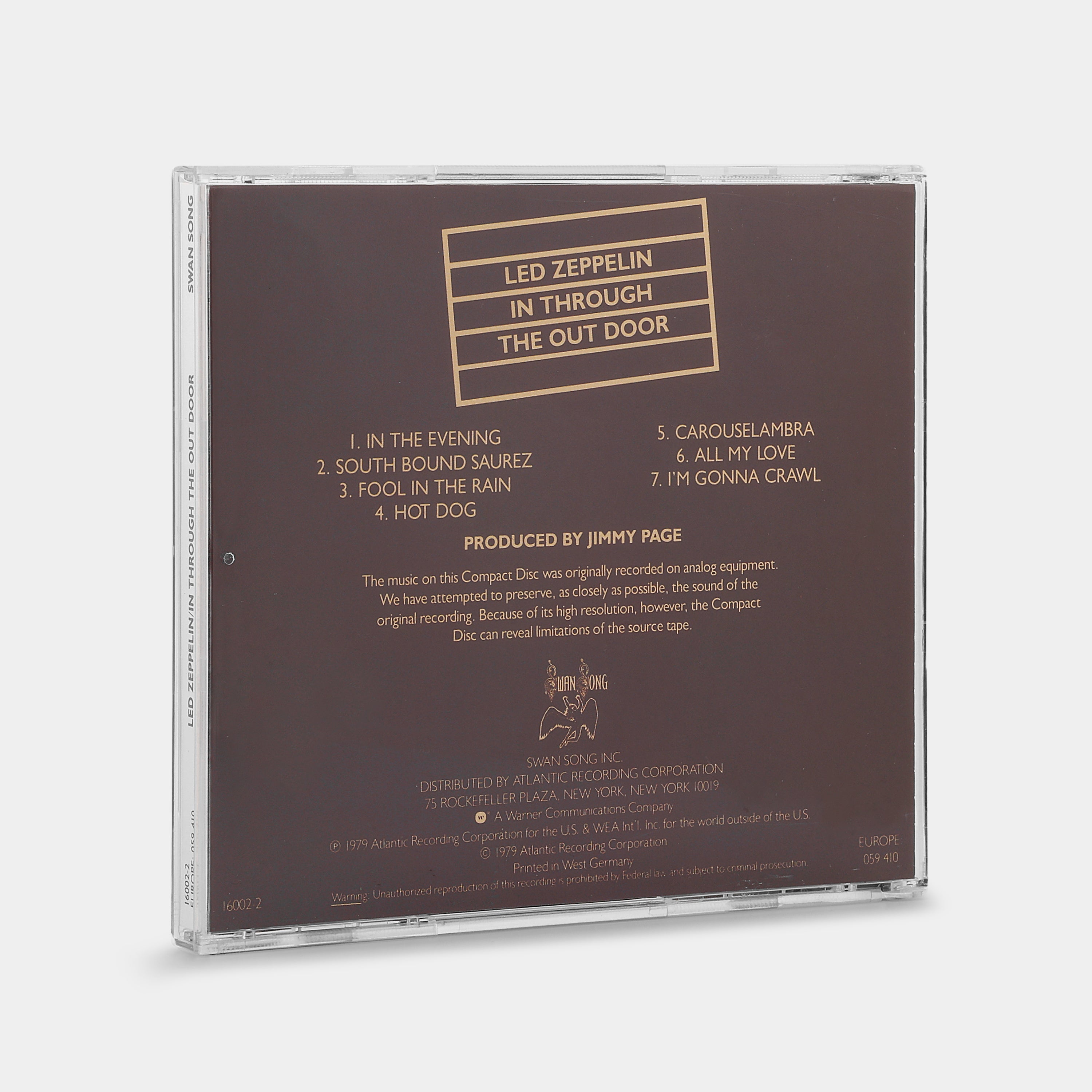 Led Zeppelin - In Through The Out Door CD