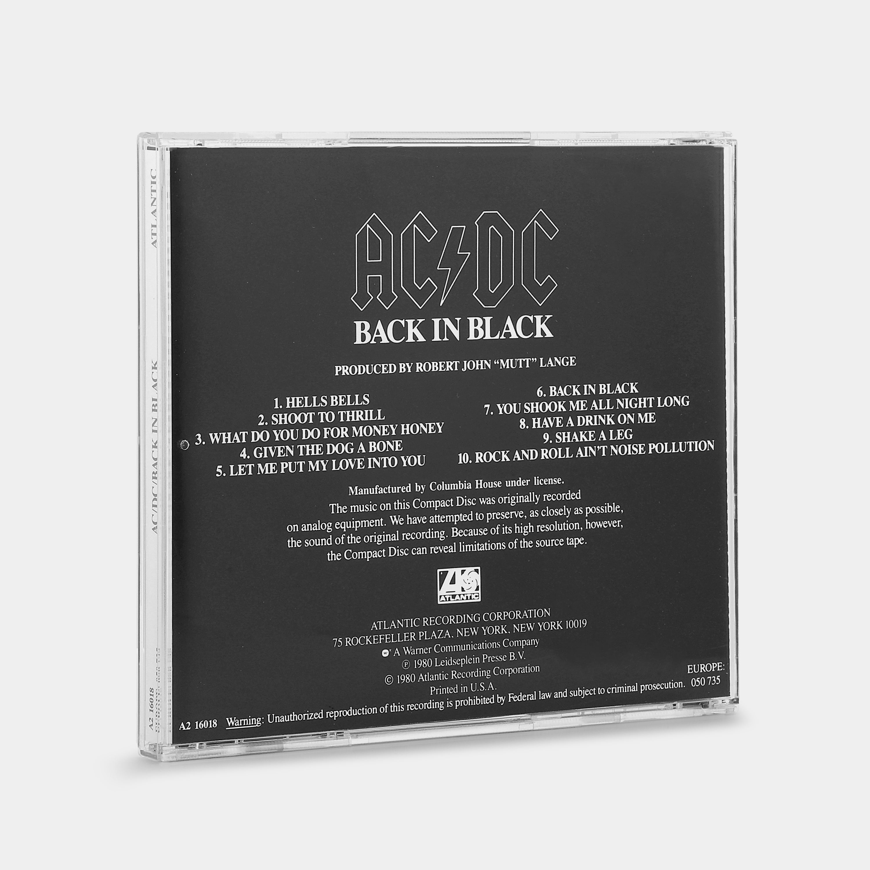 AC/DC - Back In Black CD