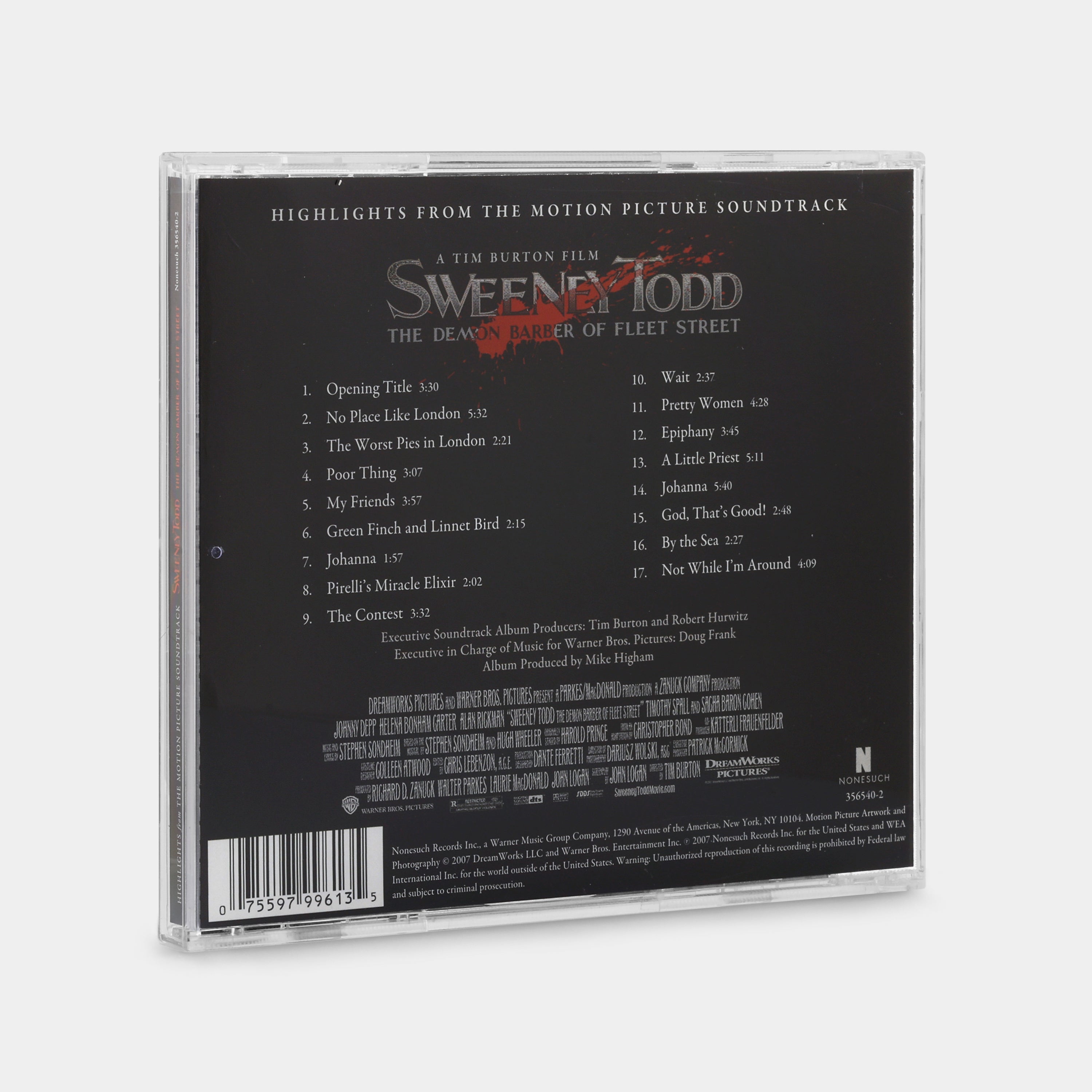 Sweeney Todd: The Demon Barber Of Fleet Street (Highlights From The Motion Picture Soundtrack) CD