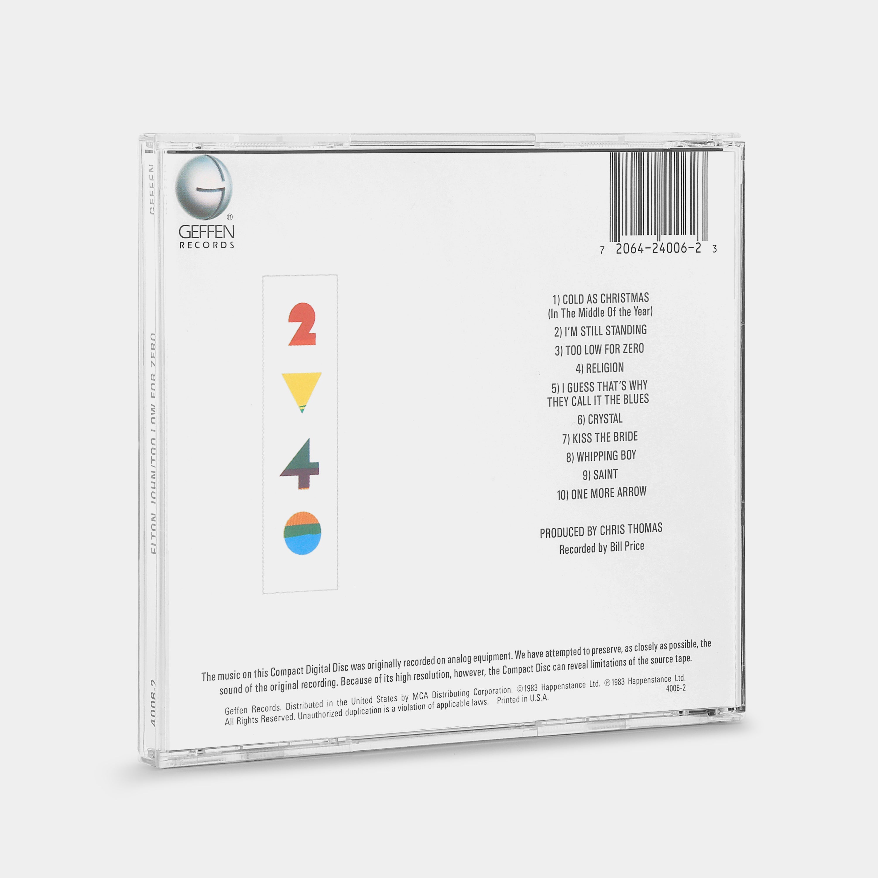 Elton John - Too Low For Zero CD