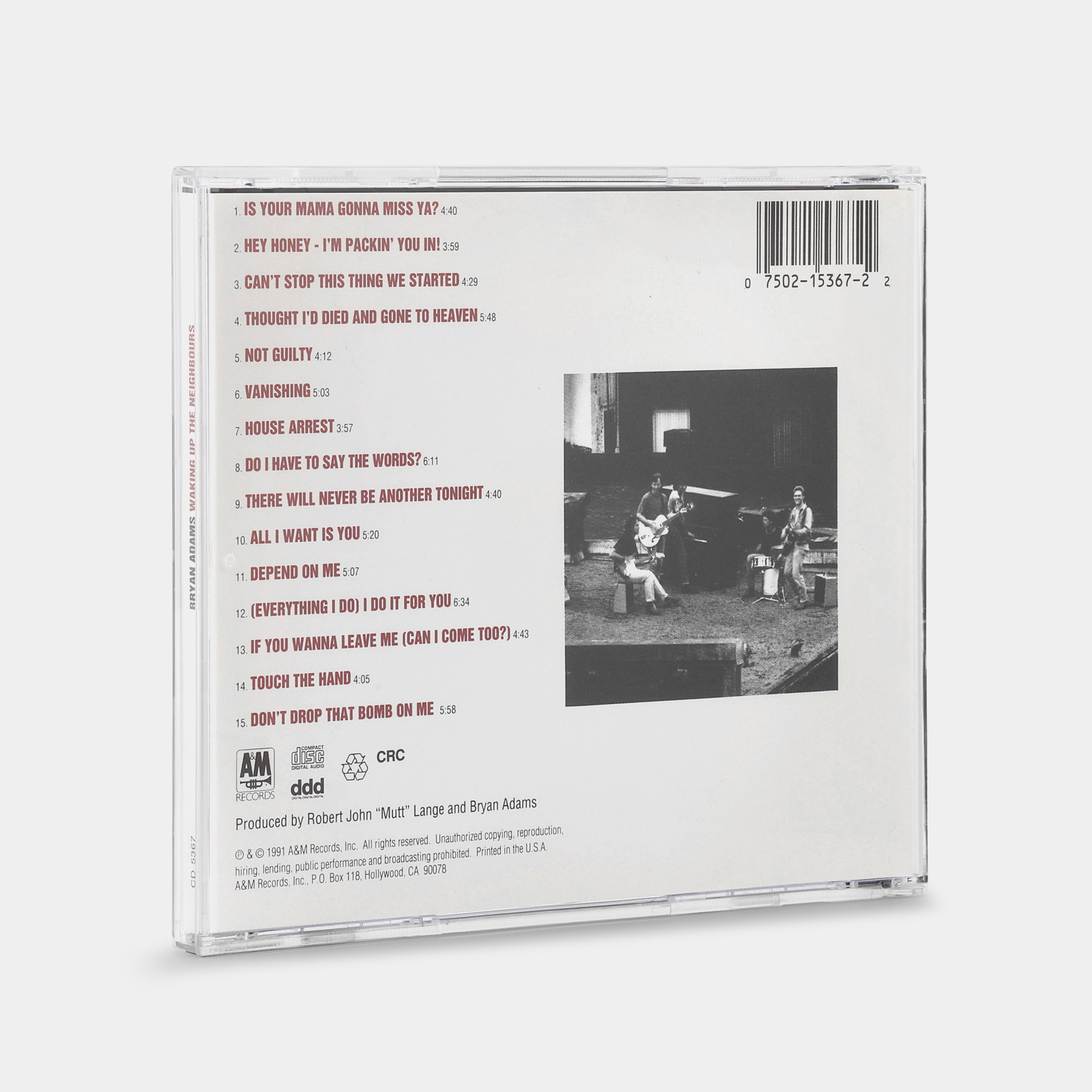 Bryan Adams - Waking Up The Neighbours CD