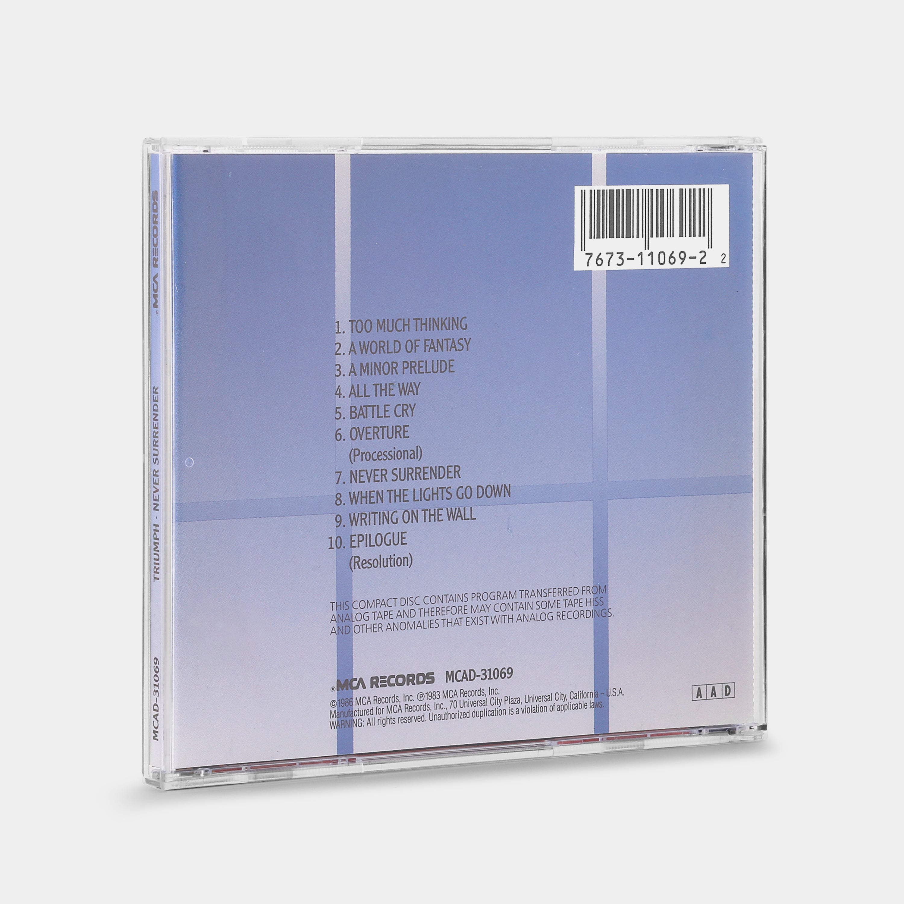 Triumph - Never Surrender CD