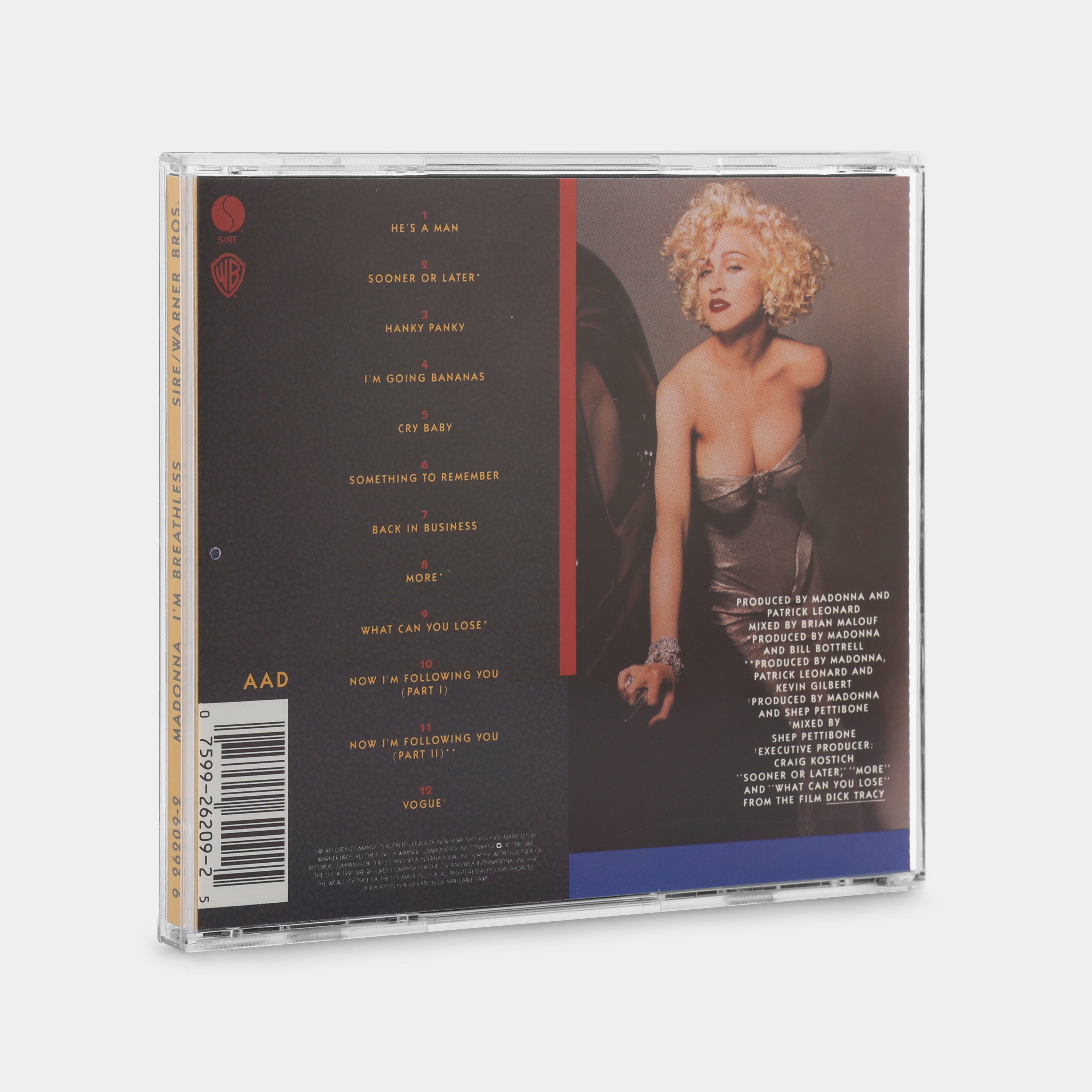 Madonna - I'm Breathless (Music From And Inspired By The Film Dick Tracy) CD