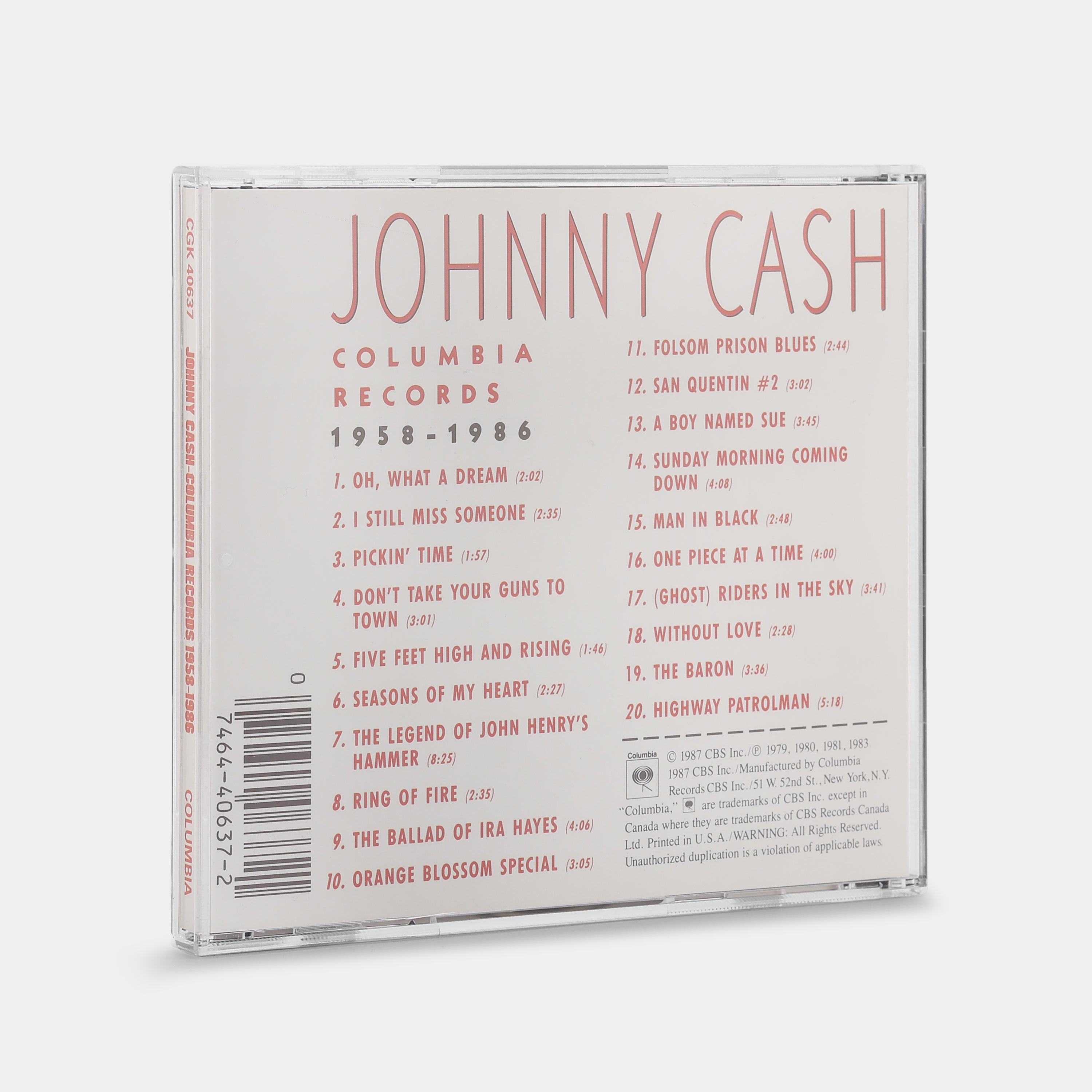 Johnny Cash - Columbia Records 1958-1986 CD