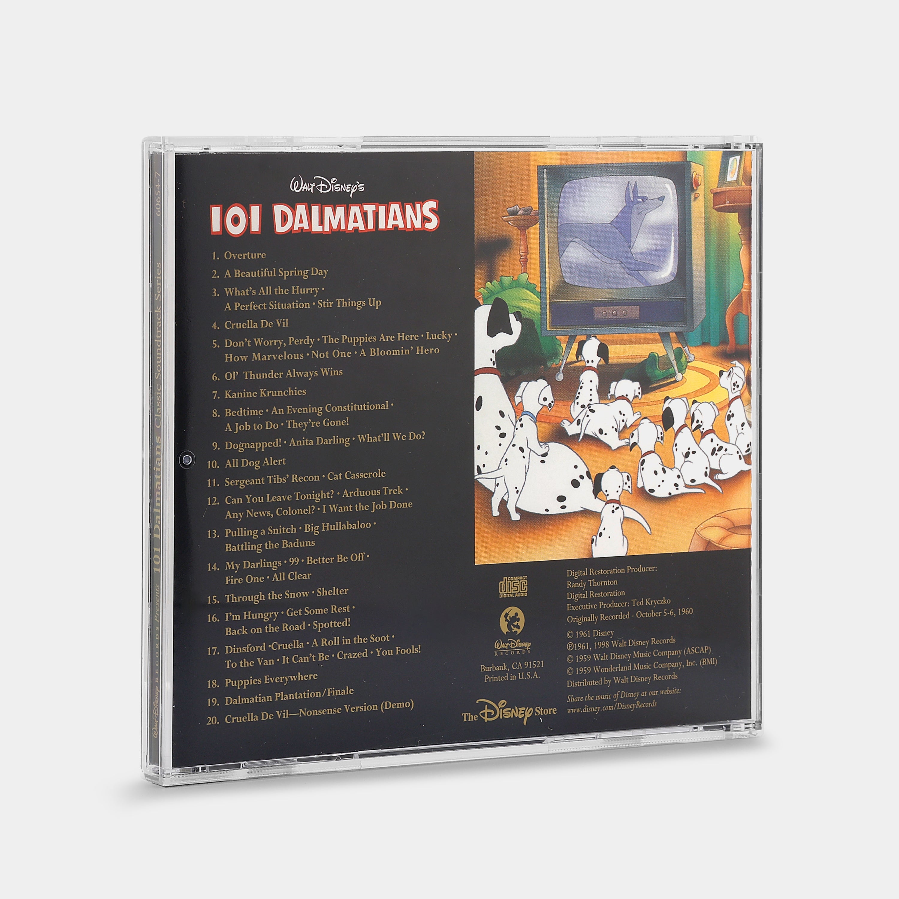 101 Dalmatians Classic Soundtrack CD