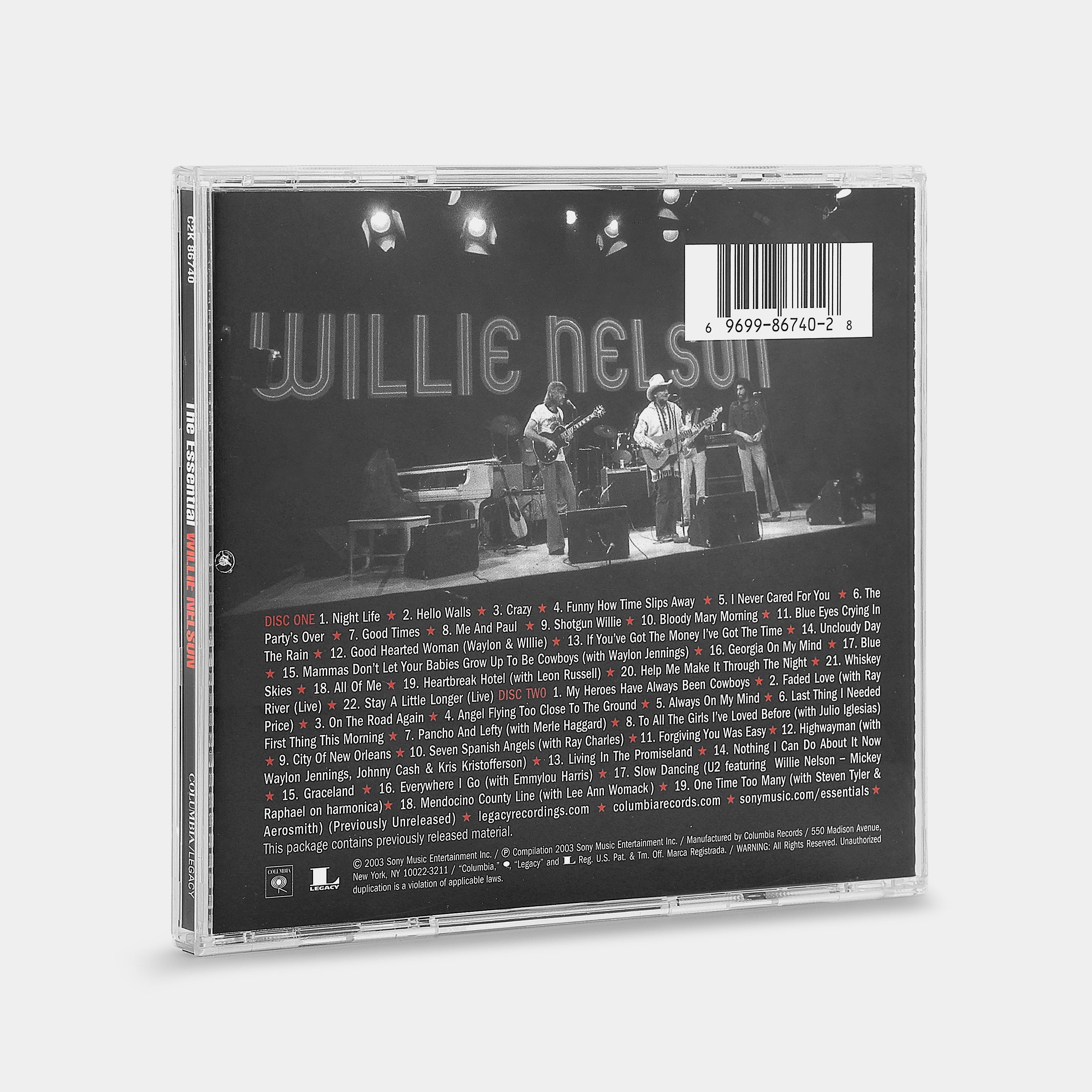 Willie Nelson - The Essential Willie Nelson 2-Disc CD