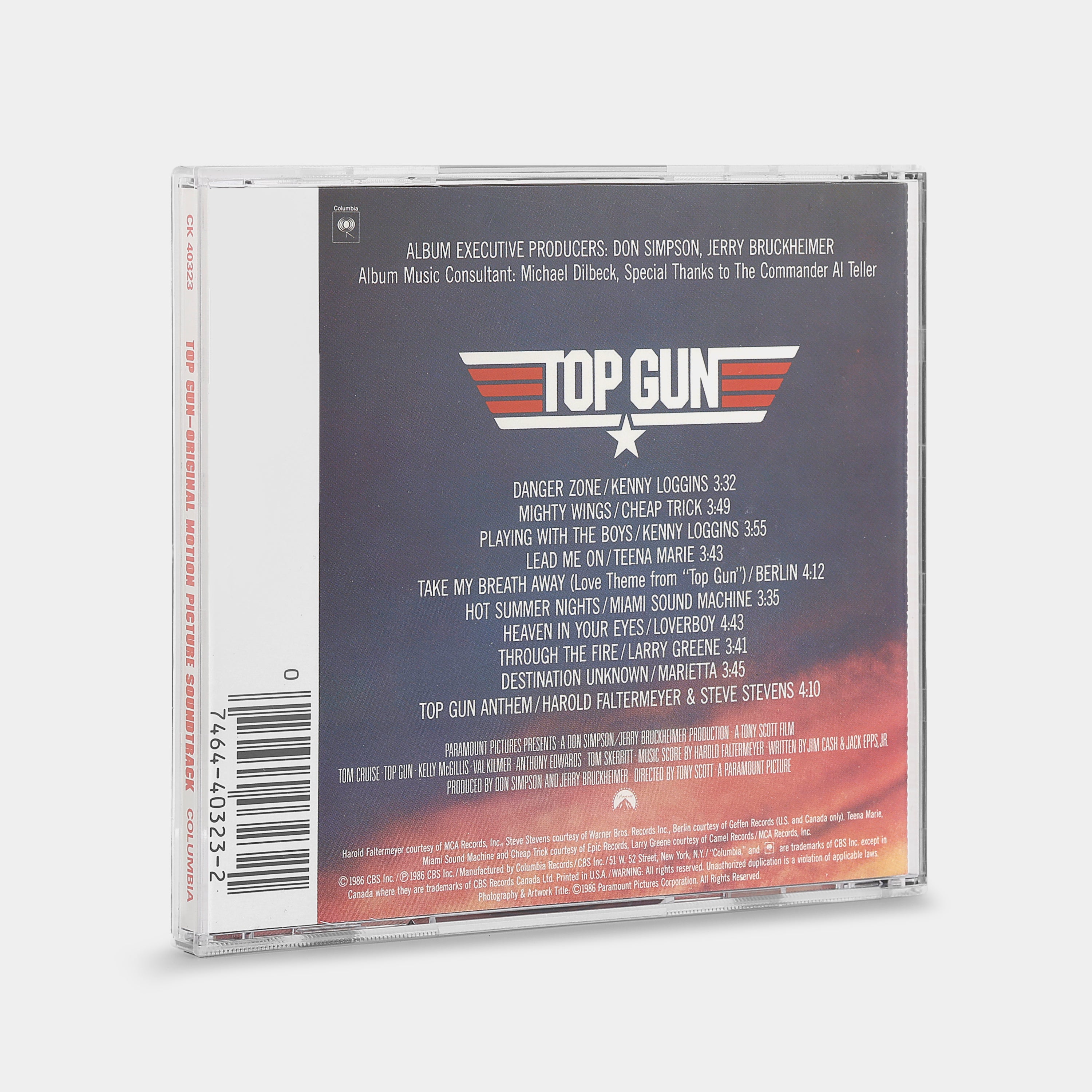 Top Gun (Original Motion Picture Soundtrack) CD