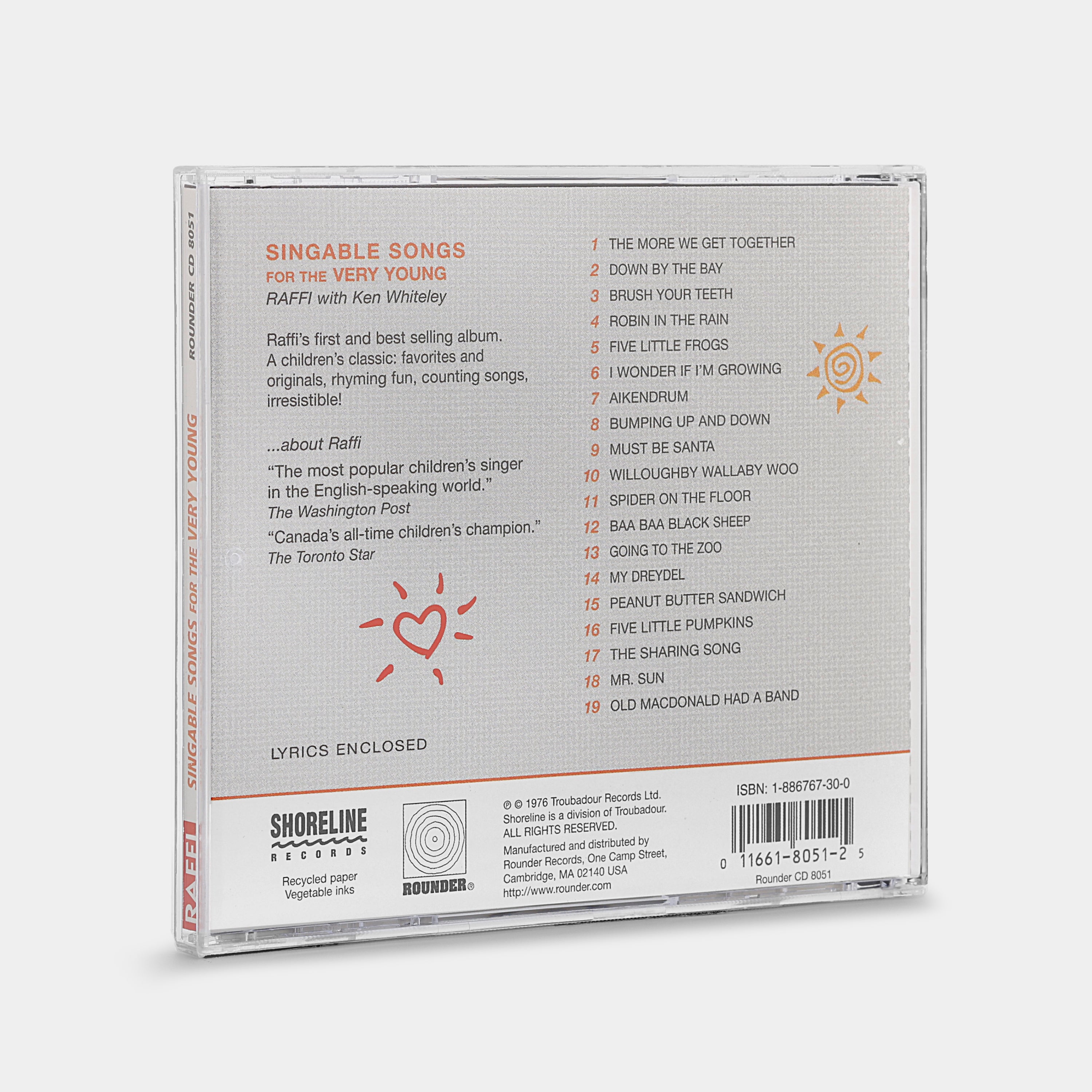 Raffi - Singable Songs For The Very Young CD