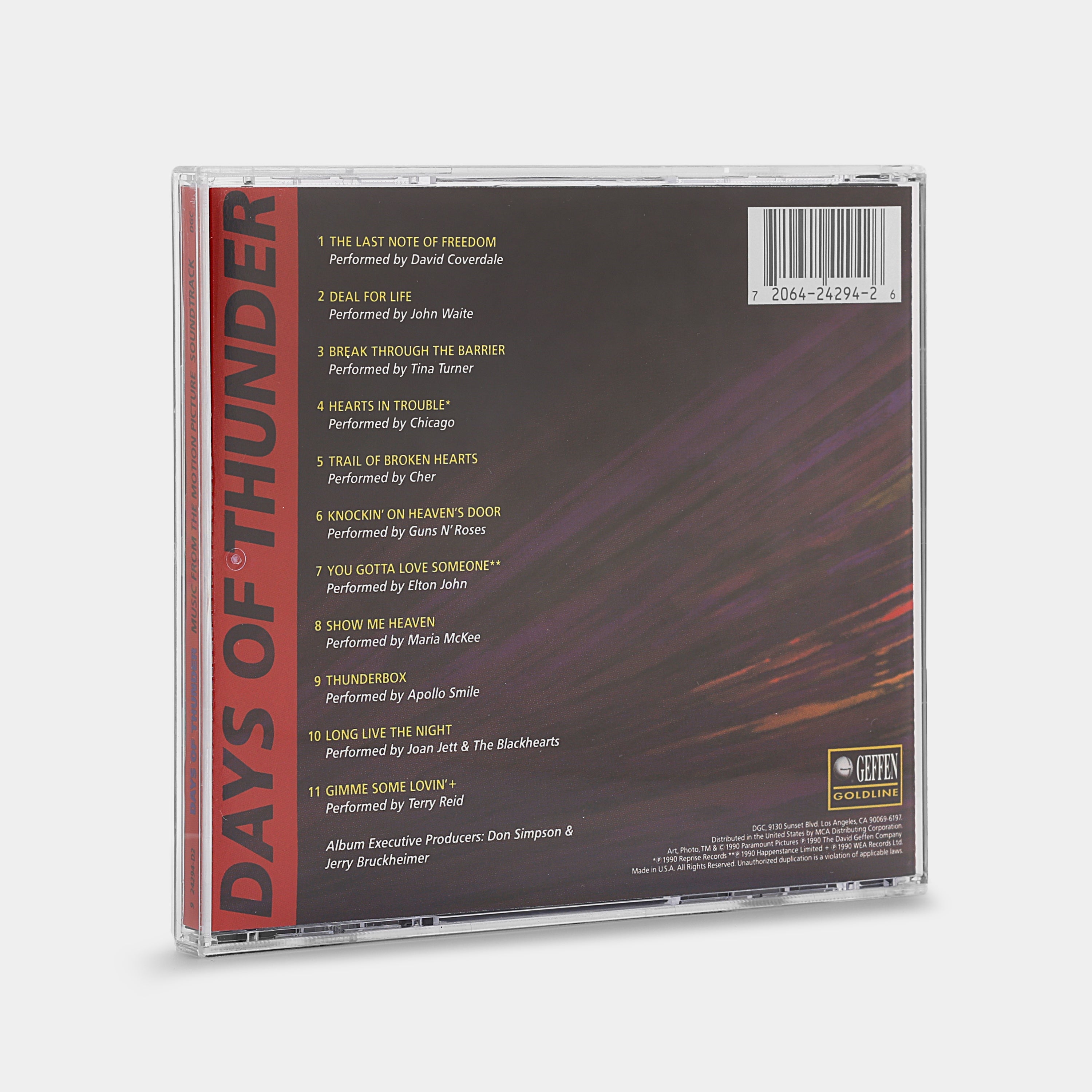 Days Of Thunder (Music From The Motion Picture Soundtrack) CD