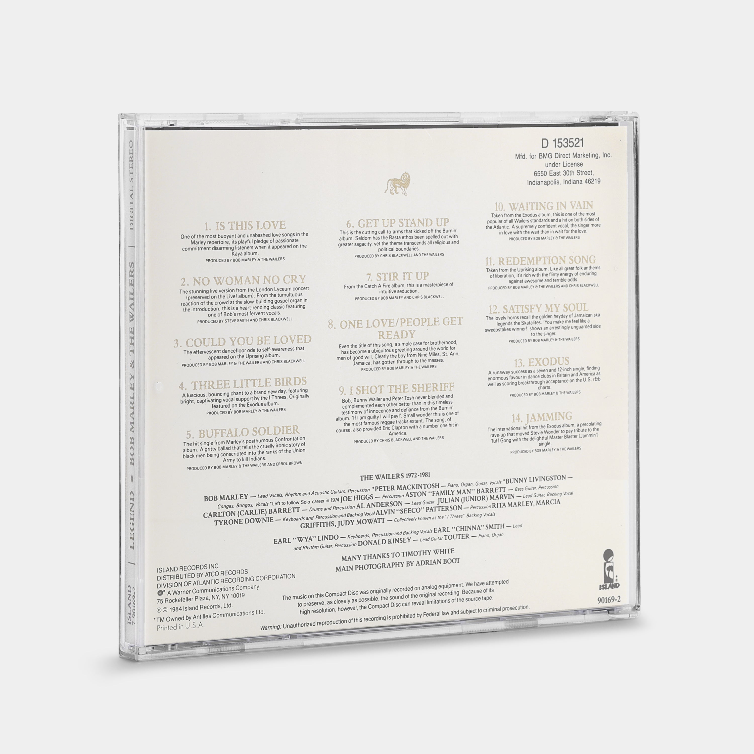 Bob Marley & The Wailers - Legend: The Best Of Bob Marley And The Wailers CD