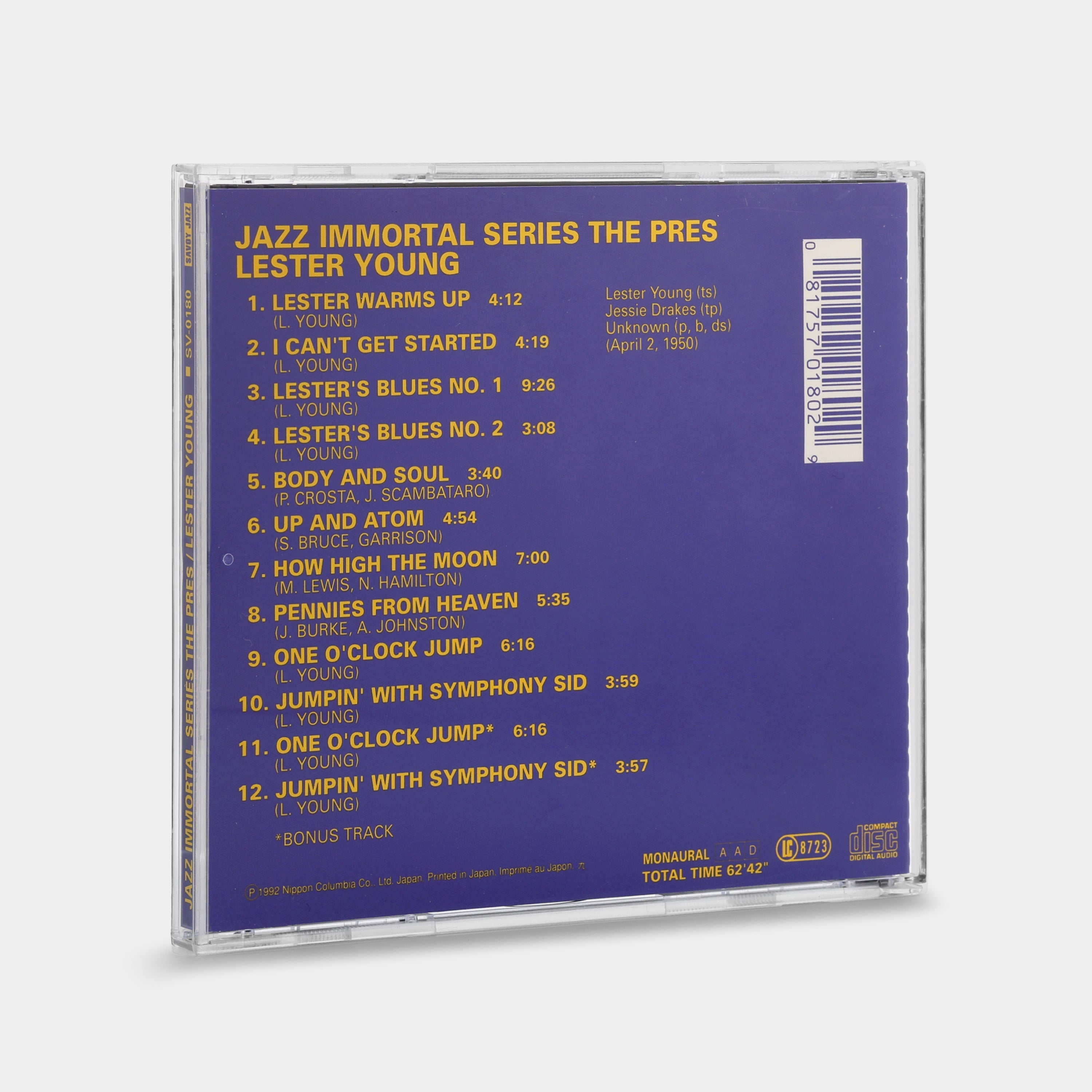 Lester Young - Jazz Immortal Series Volume Two CD