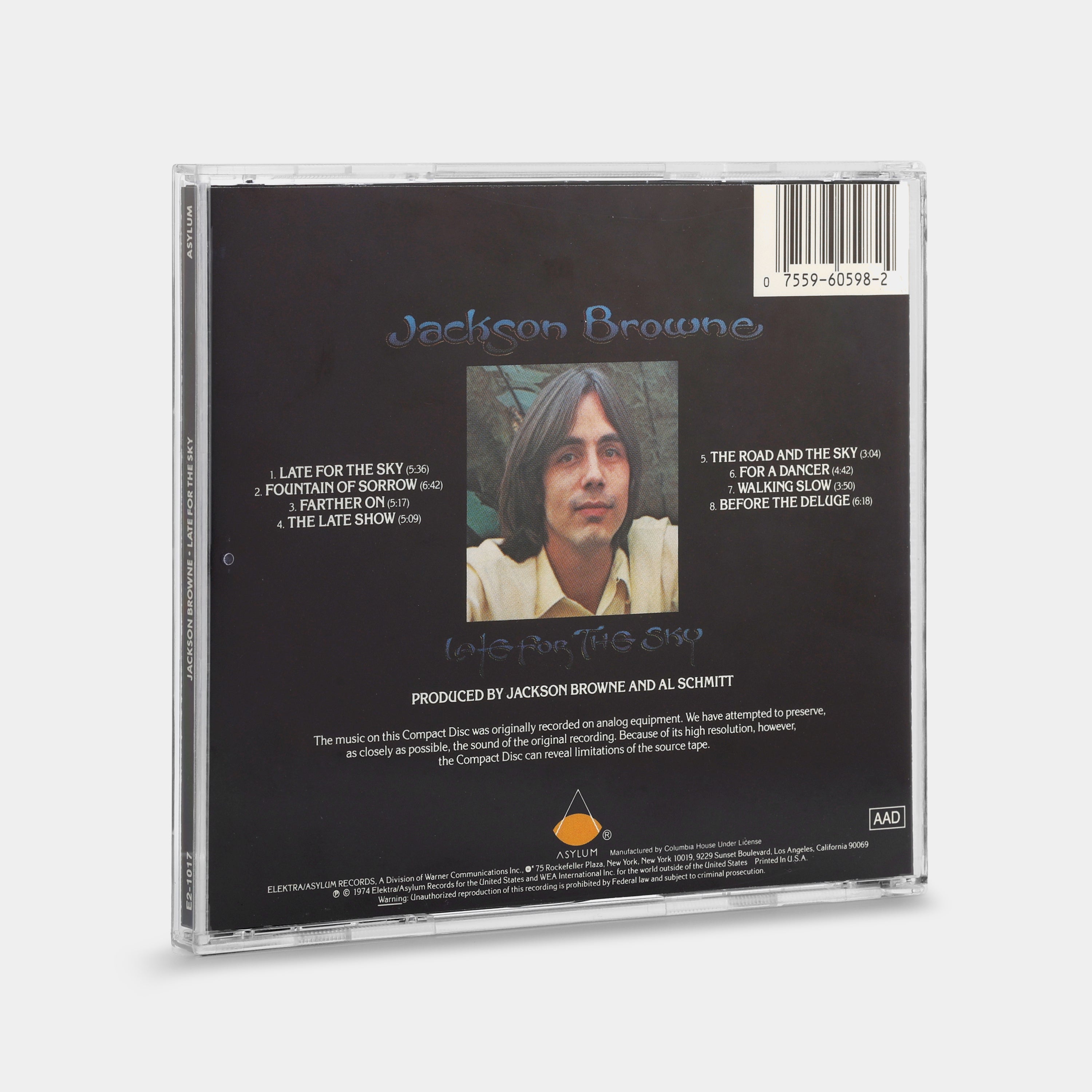 Jackson Browne - Late For The Sky CD