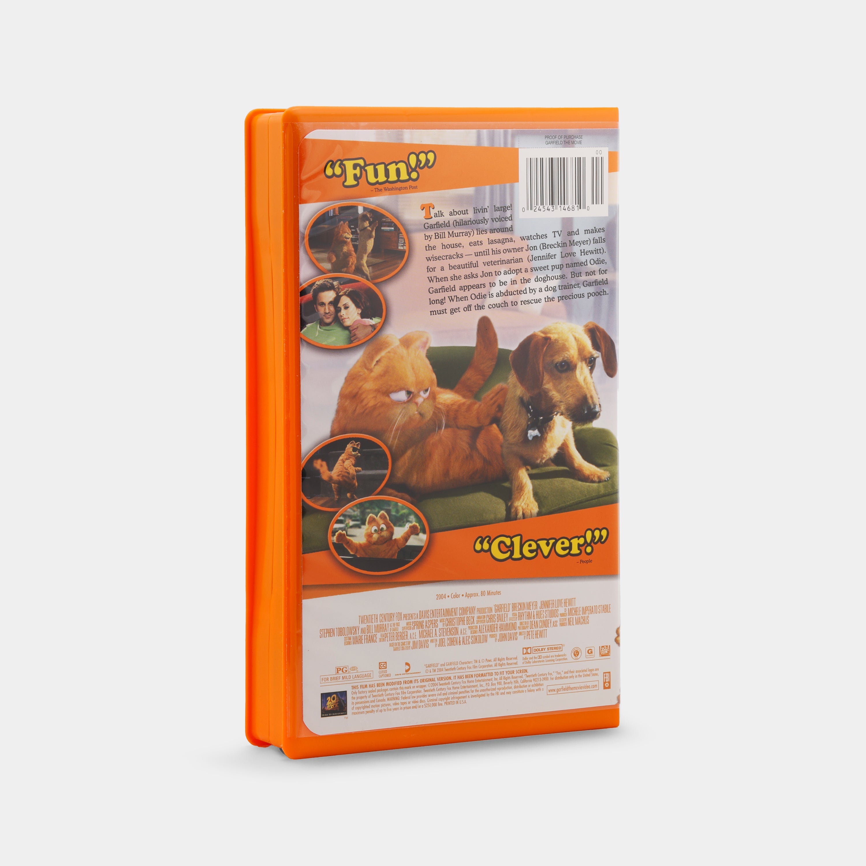 Garfield: The Movie VHS Tape