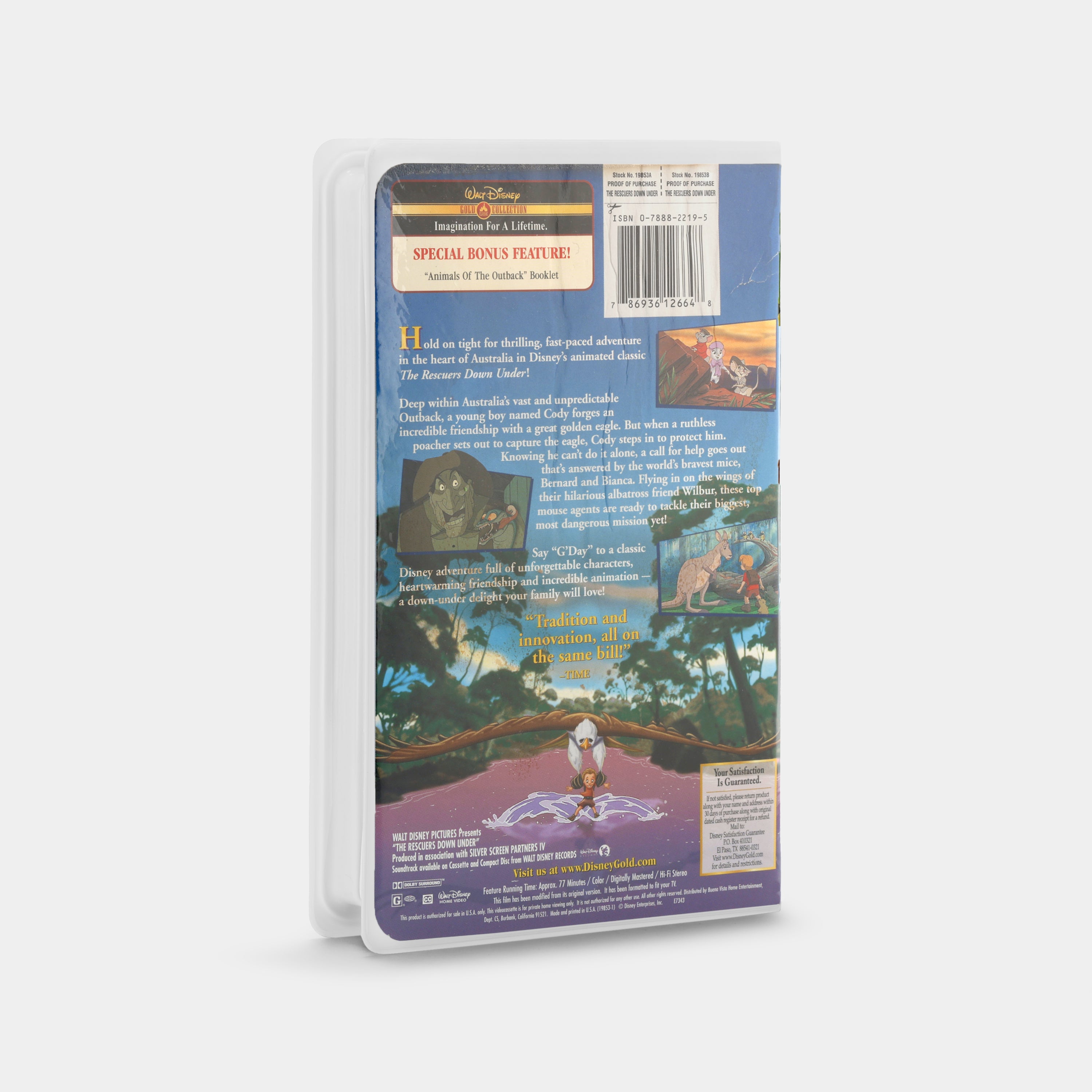 The Rescuers Down Under (Gold Collection) VHS Tape