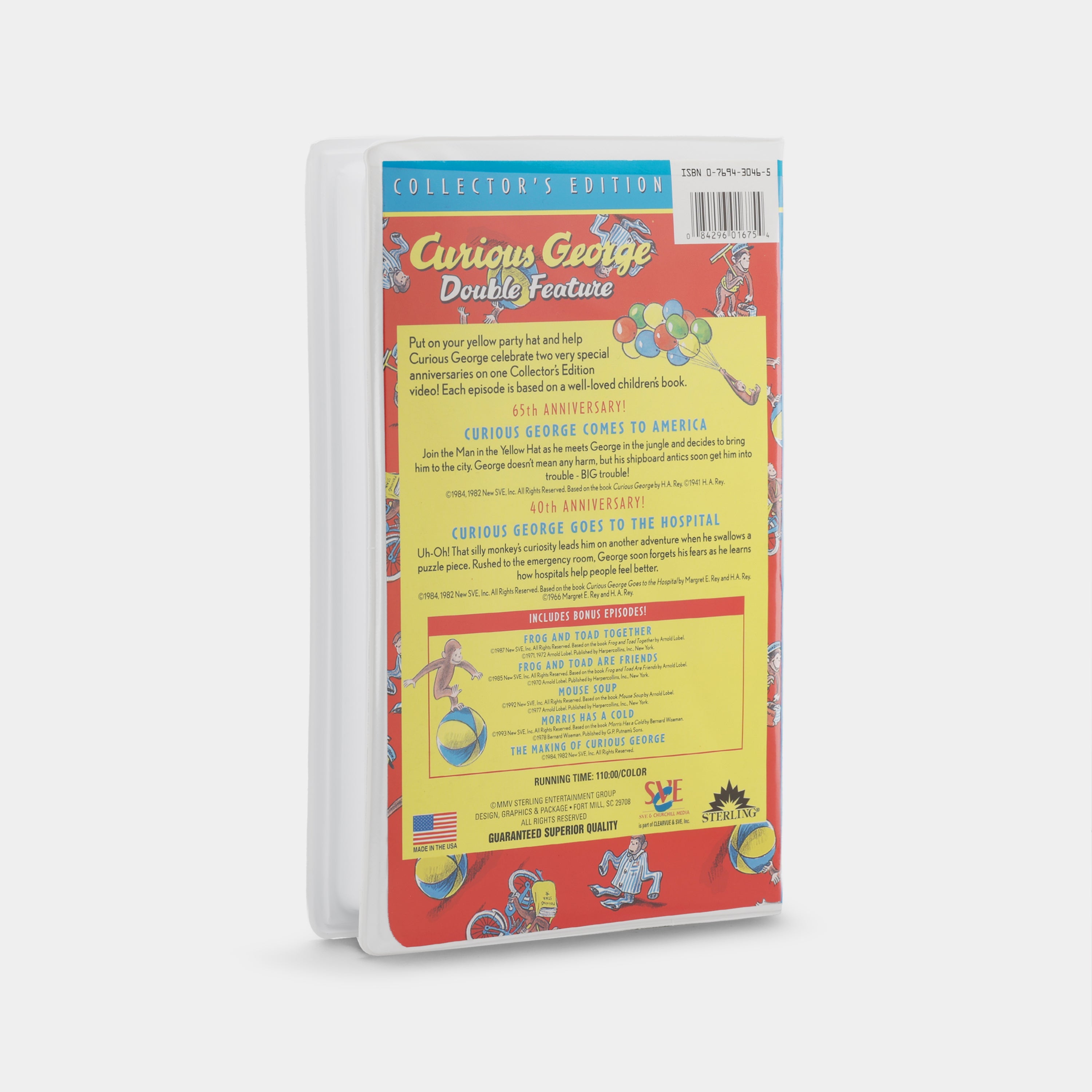 Curious George Double Feature VHS Tape