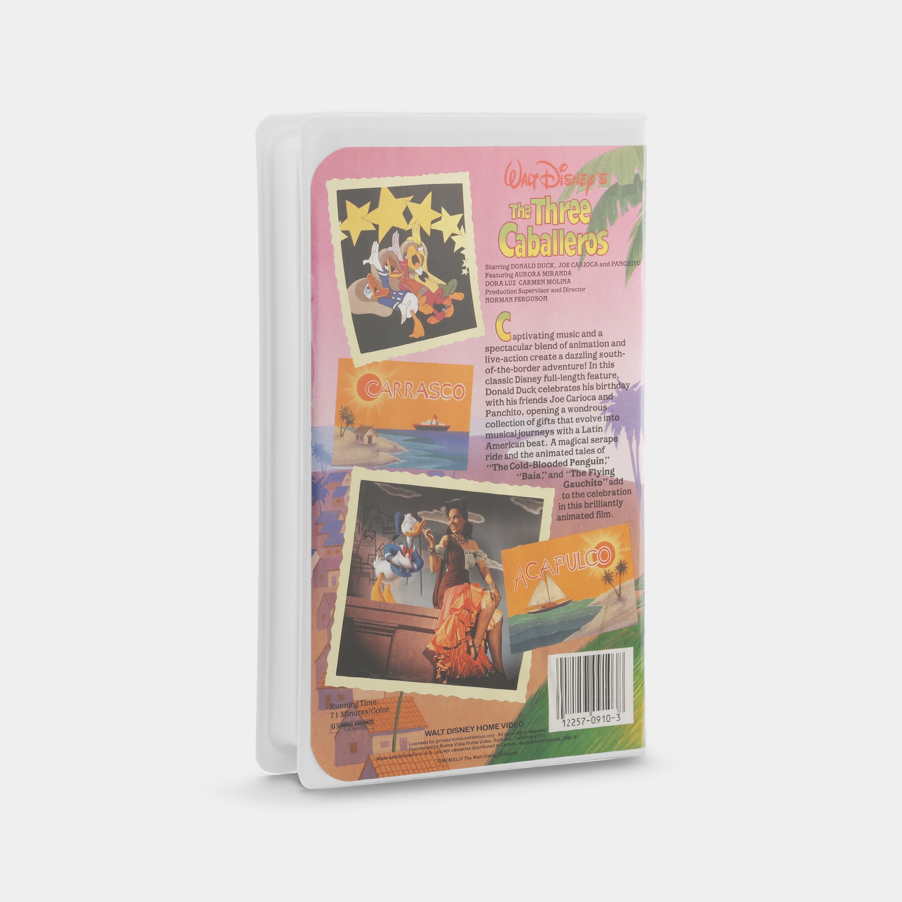 The Three Caballeros VHS Tape