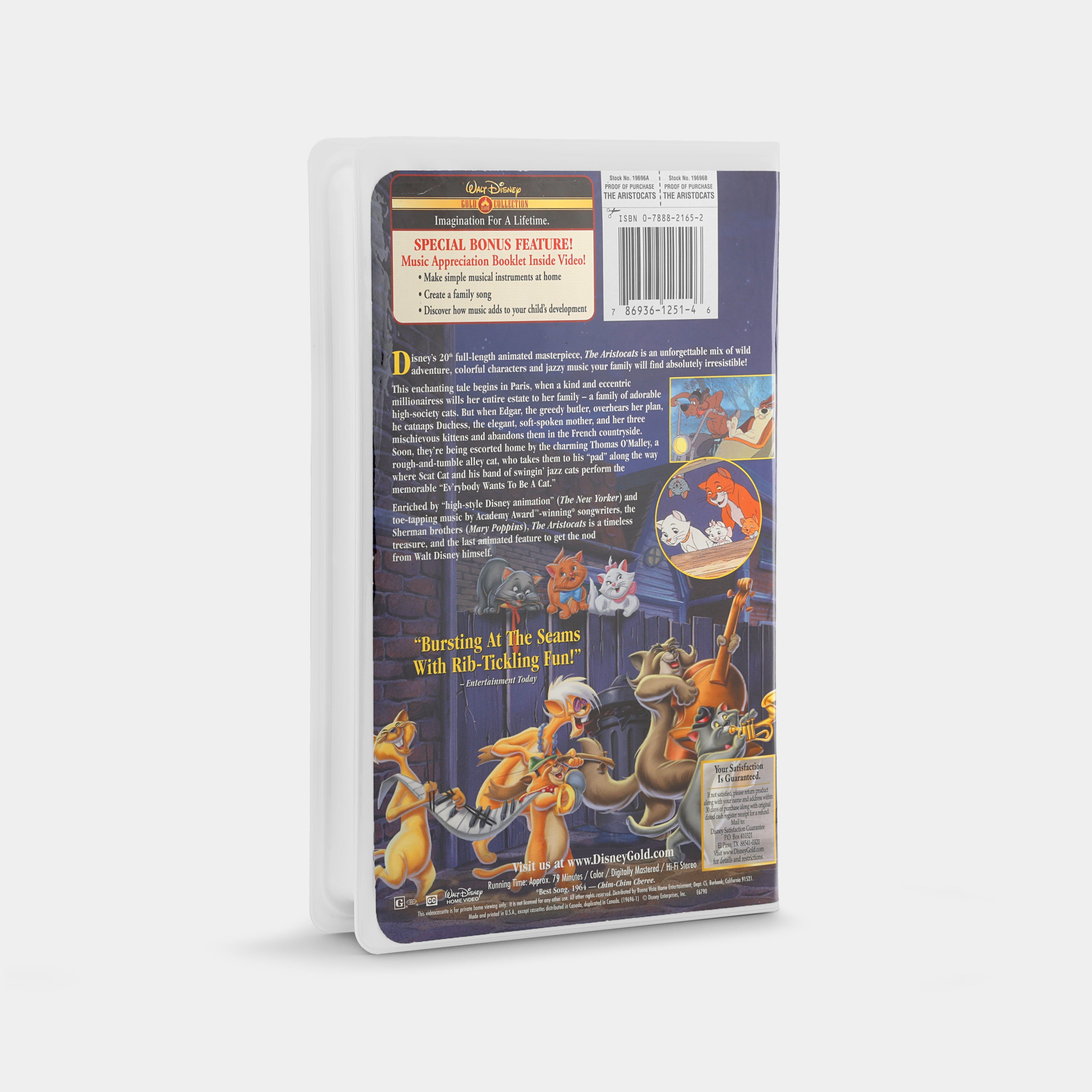 The Aristocats (Gold Collection) VHS Tape