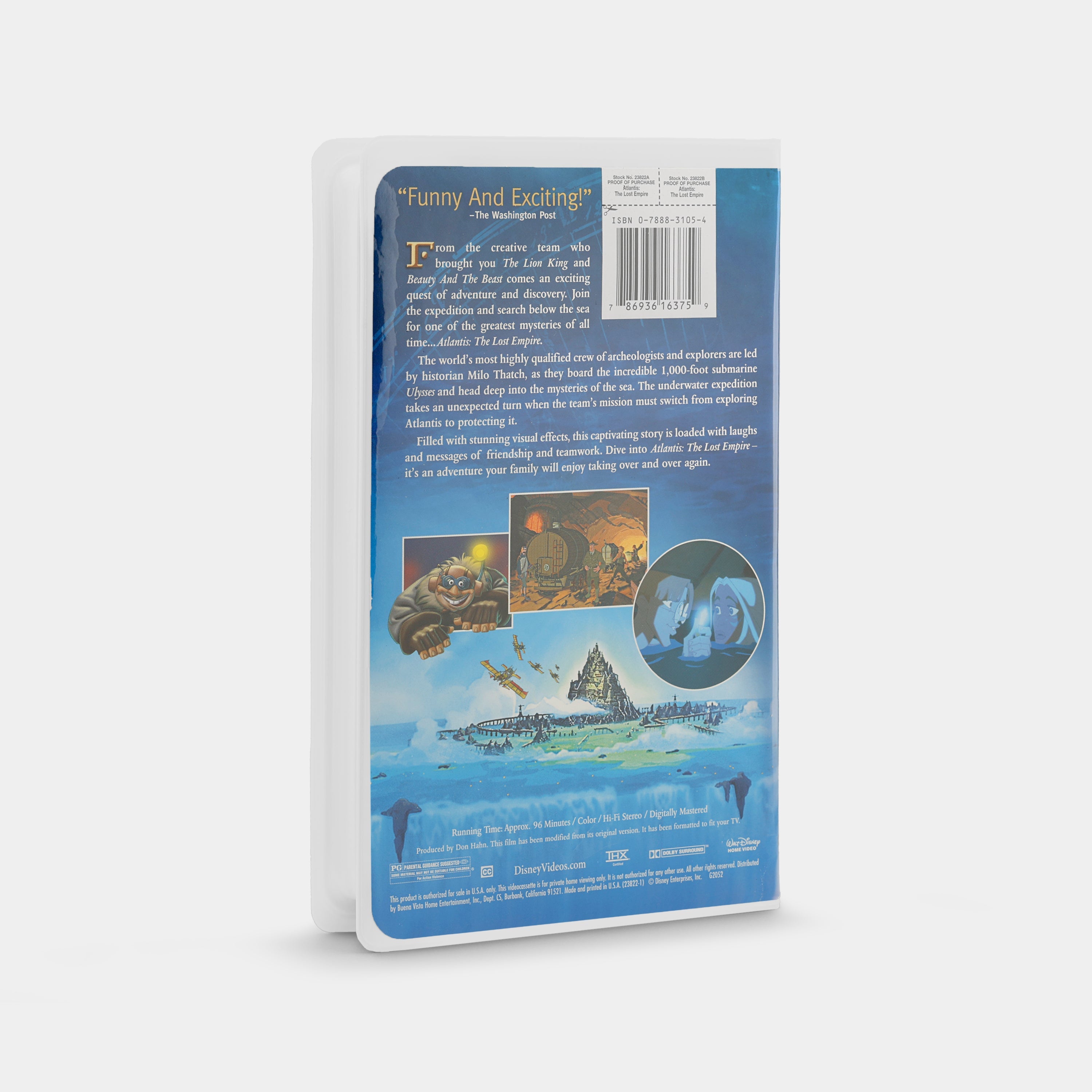 Atlantis: The Lost Empire VHS Tape
