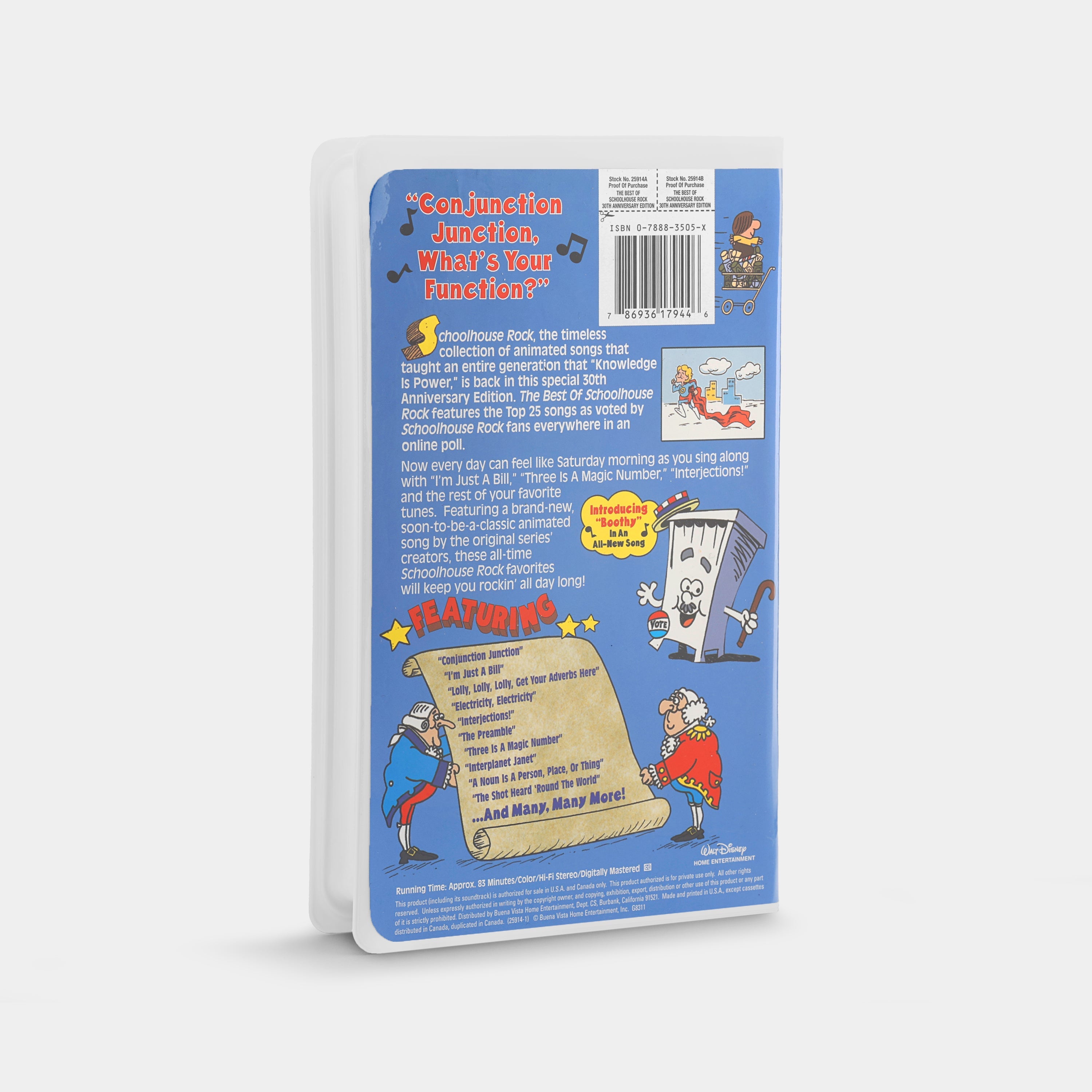 The Best of Schoolhouse Rock! VHS Tape